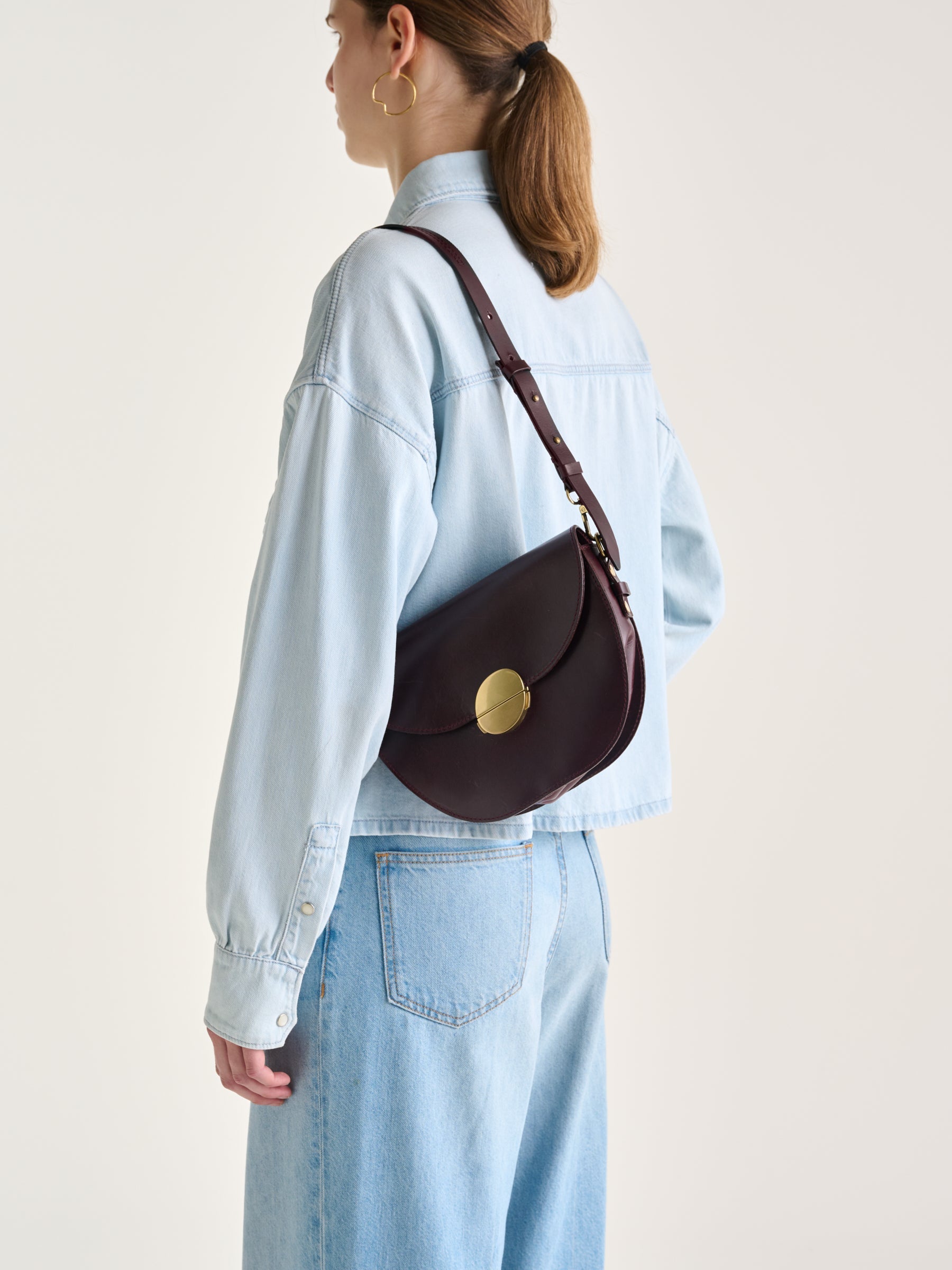 Sico Shoulder Bag - Bordeaux For Women | Bellerose