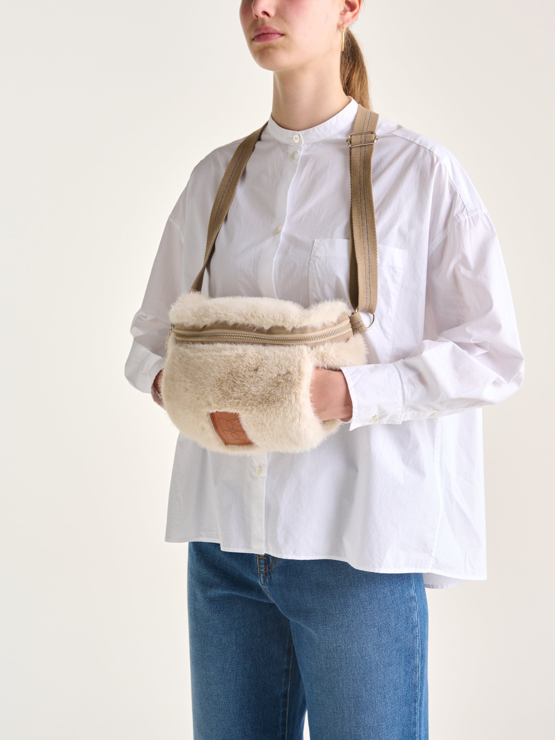 Hoswel Muff Bag - Cream For Women | Bellerose