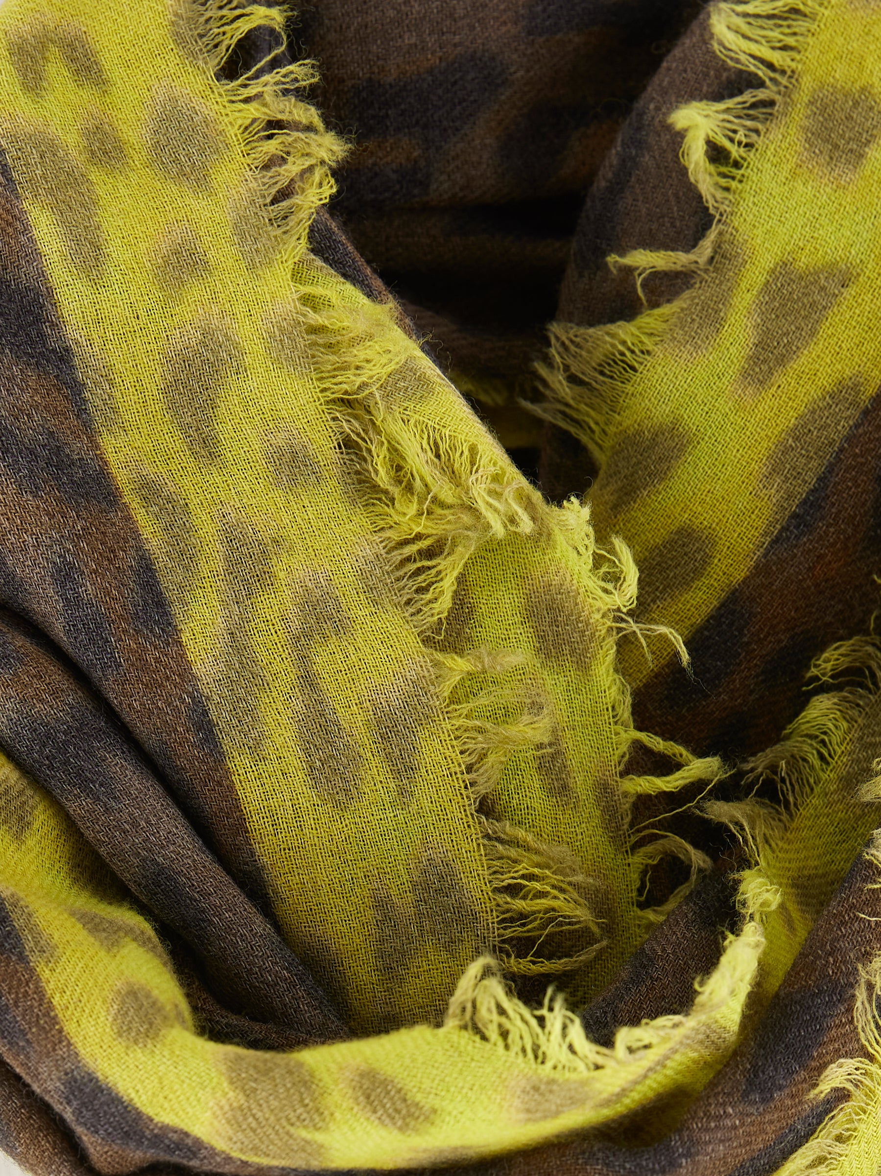 Sowyx Weaved Scarf - Coffee / Fluo For Women | Bellerose