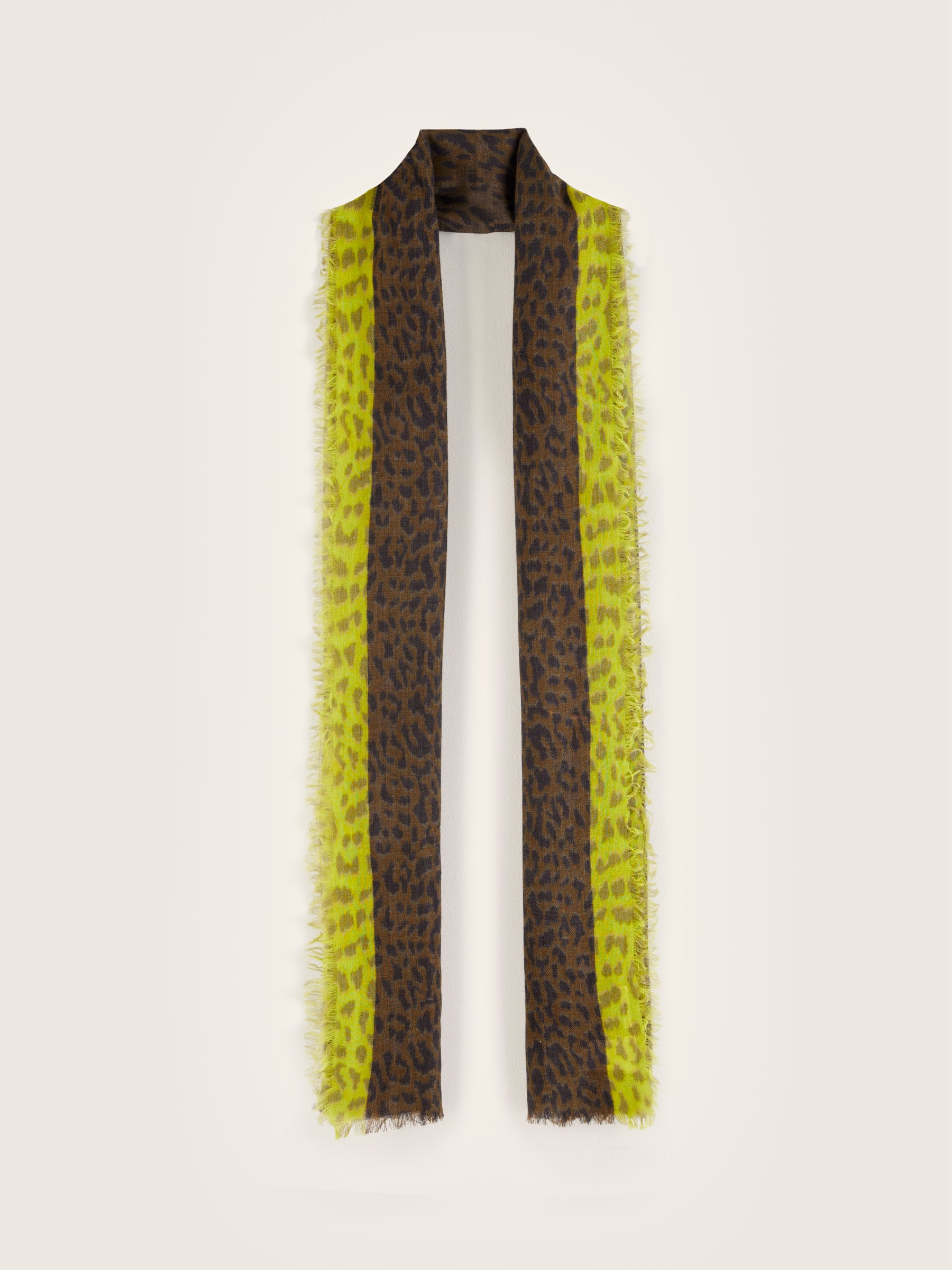 Sowyx Weaved Scarf - Coffee / Fluo For Women | Bellerose