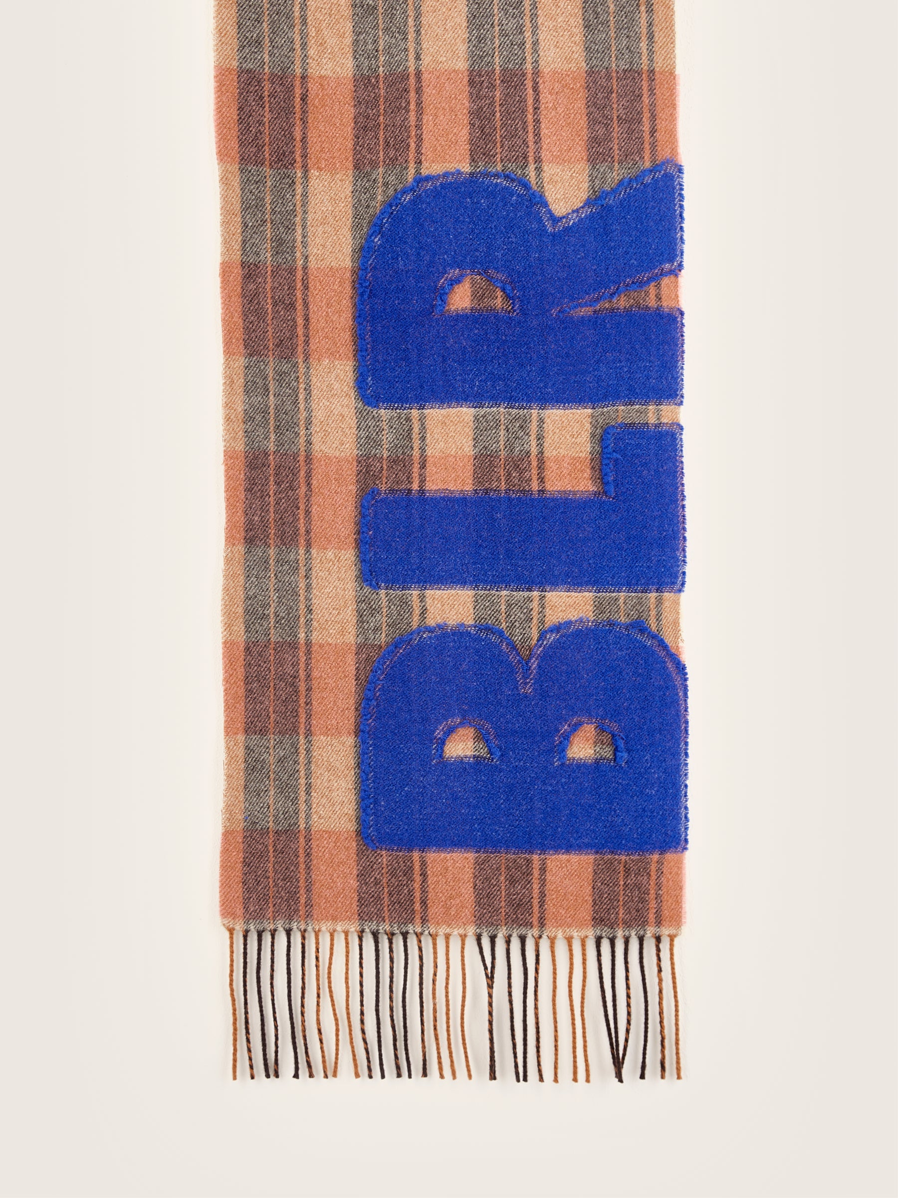 Mut Tartan Scarf - Cornflakes / Lazuli For Women | Bellerose