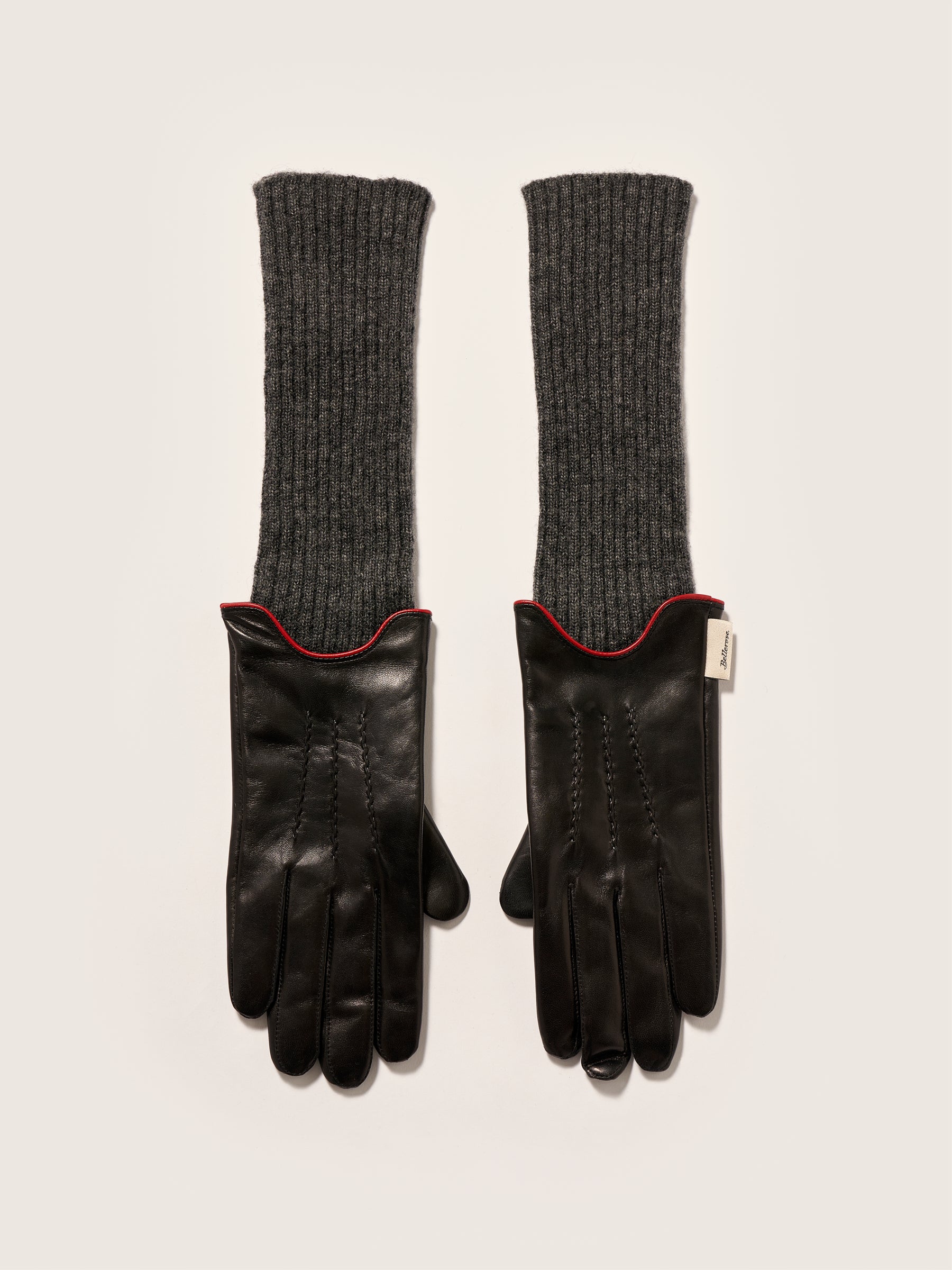 Gia Leather Gloves - Black For Women | Bellerose