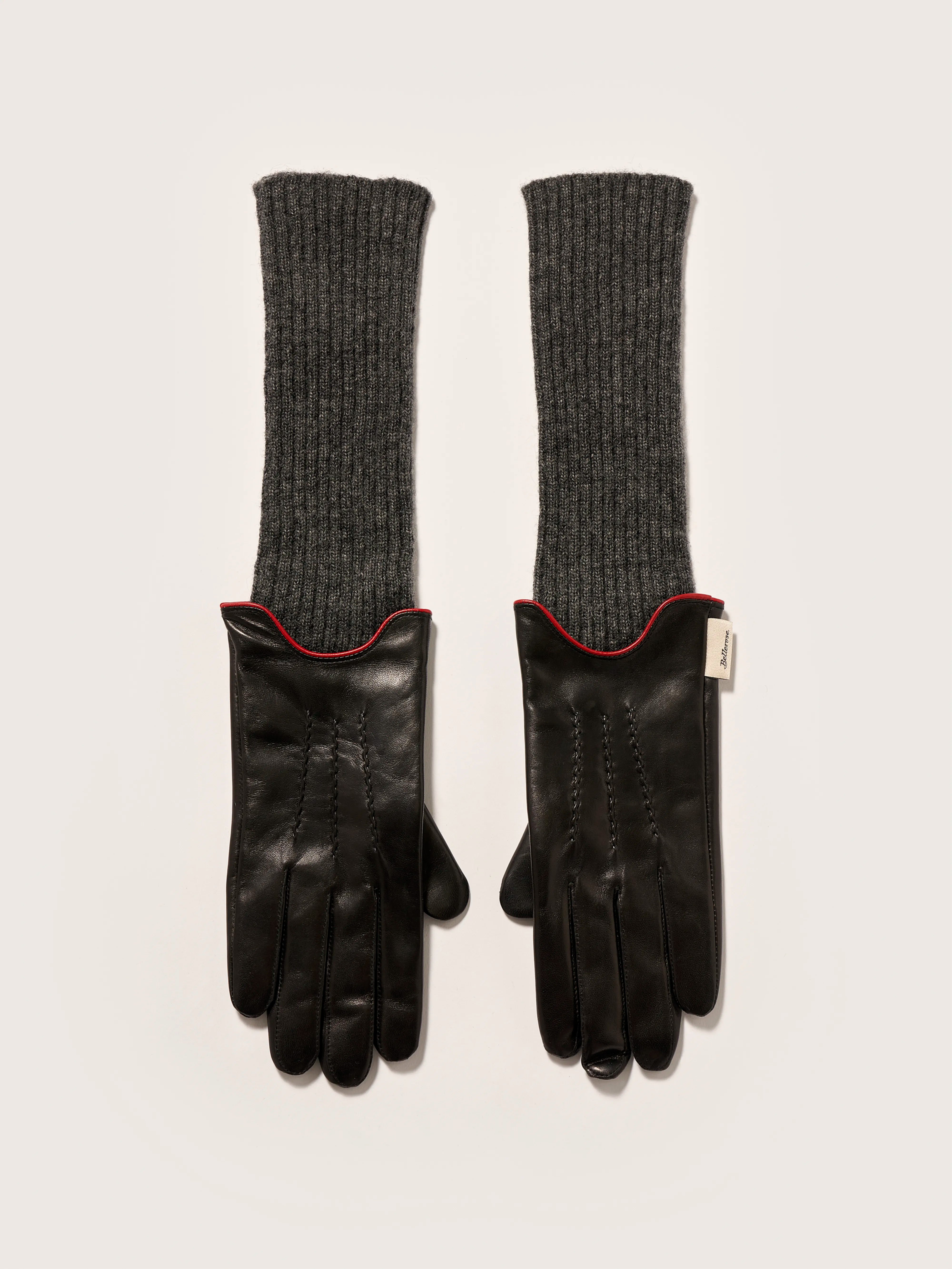 Gants En Cuir Gia - Black Pour Femme | Bellerose