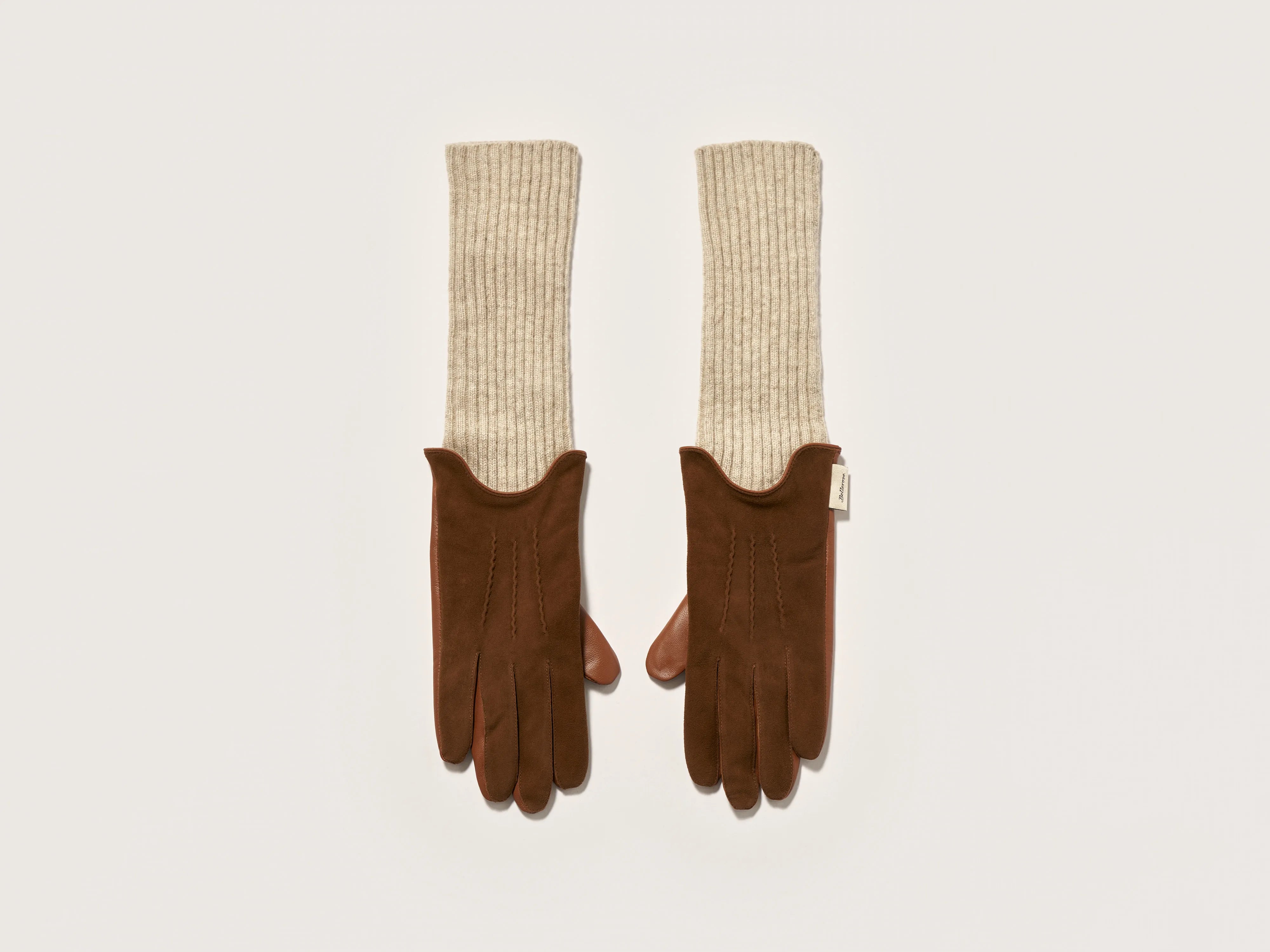 Gia leather gloves (242 / W / MAHOGANY)