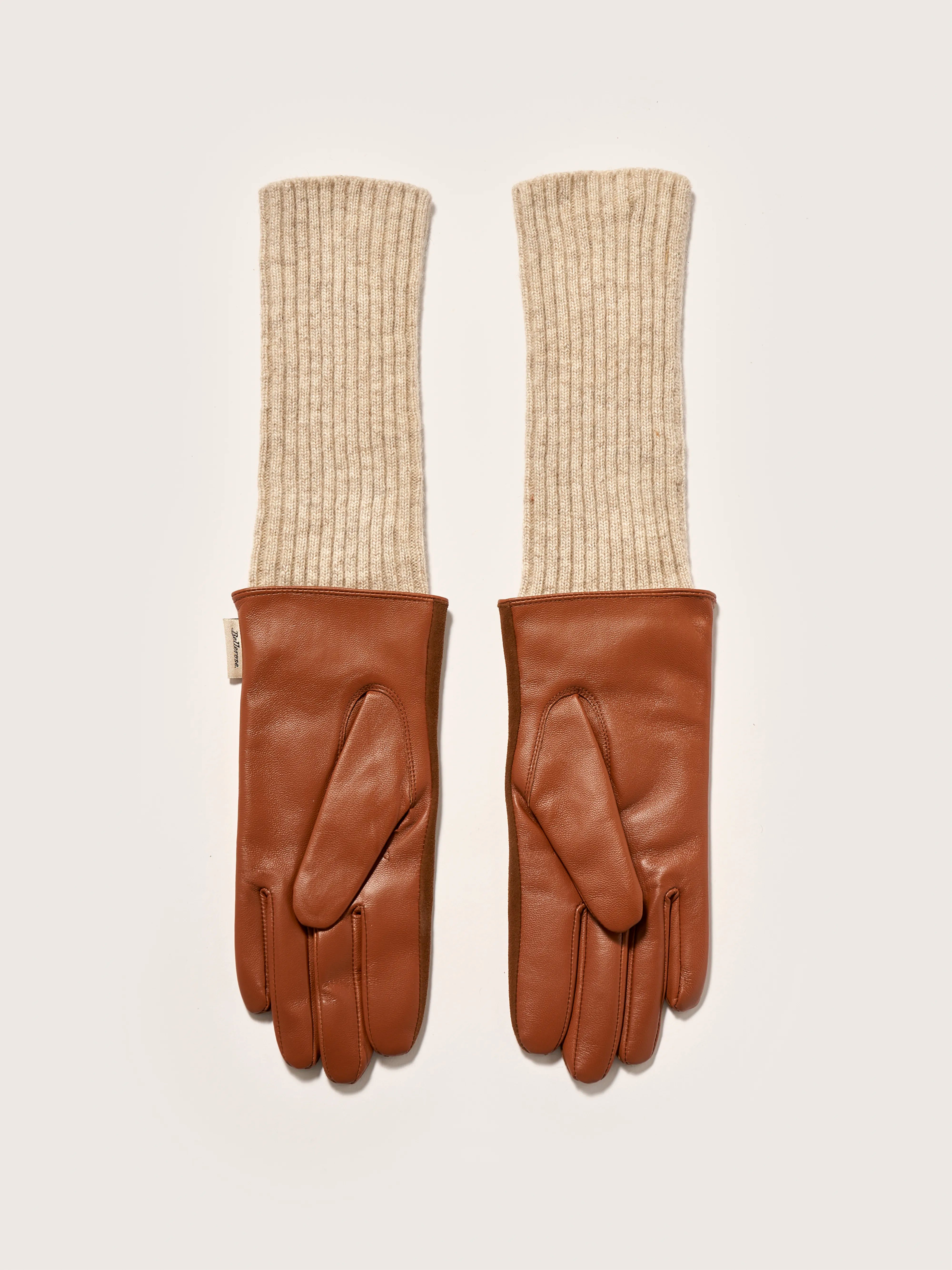 Gants En Cuir Gia - Mahogany Pour Femme | Bellerose