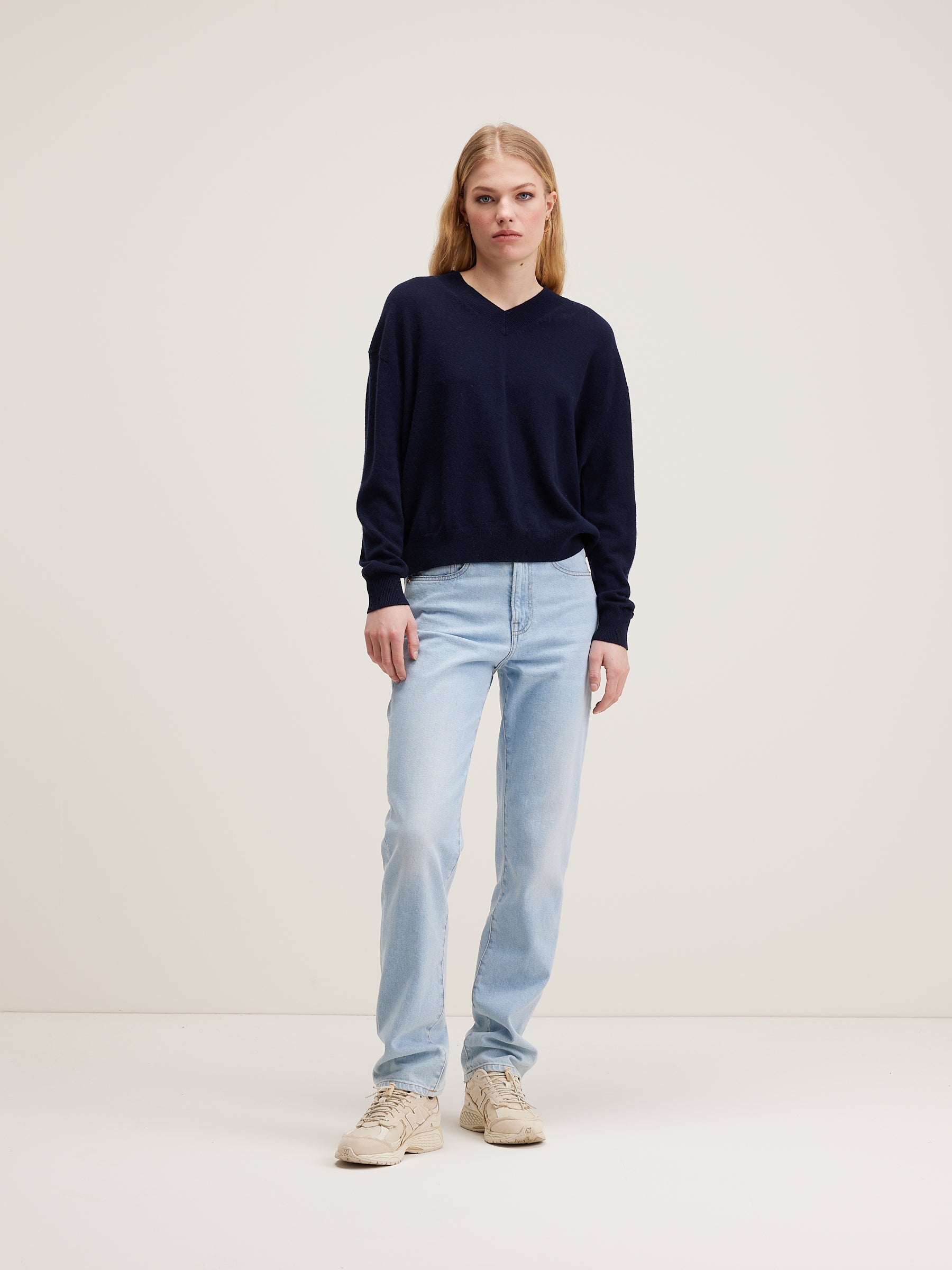 Slax Cashmere Sweater - Navy For Women | Bellerose