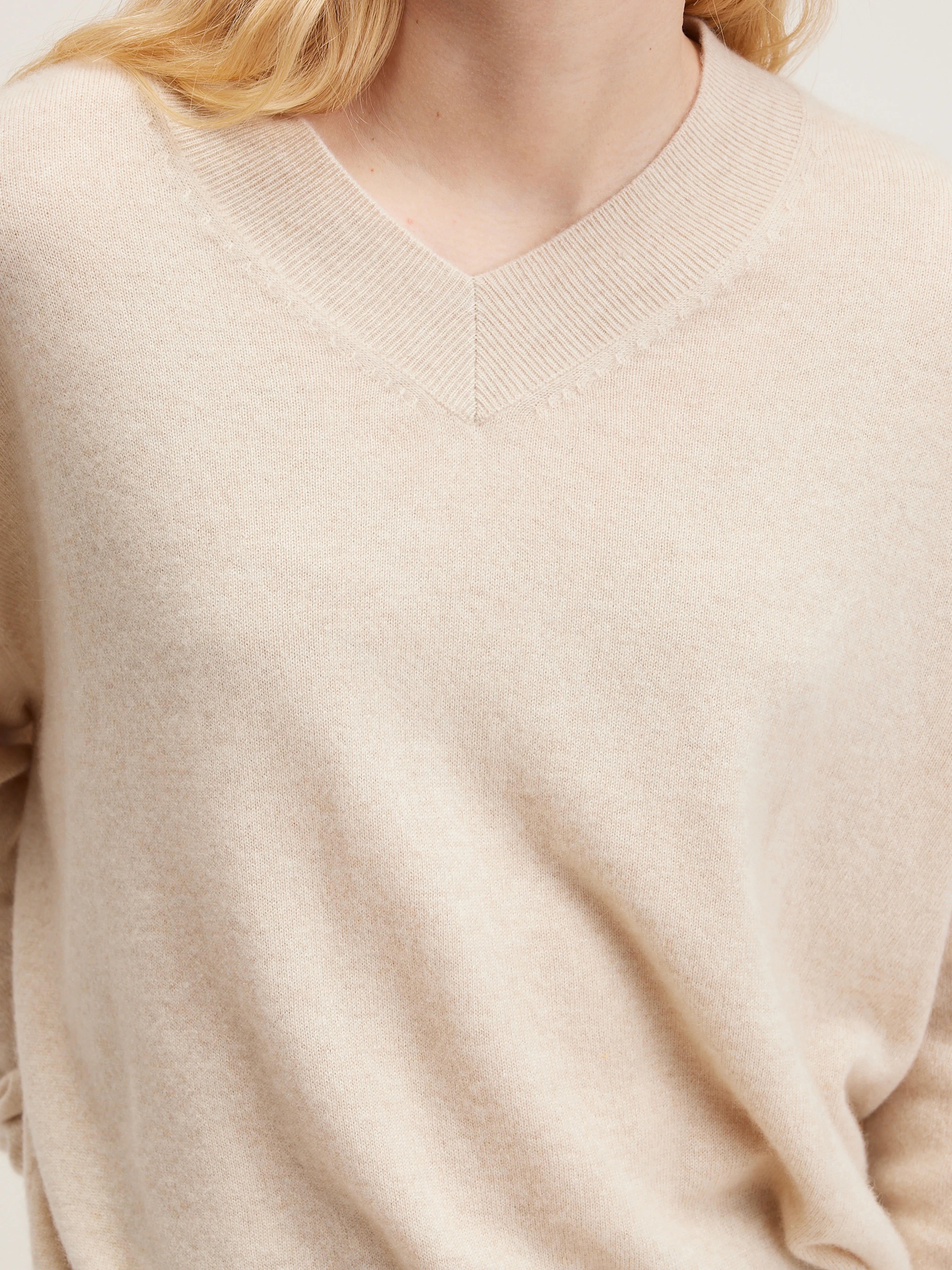 Slax Cashmere Sweater - Oatmeal For Women | Bellerose