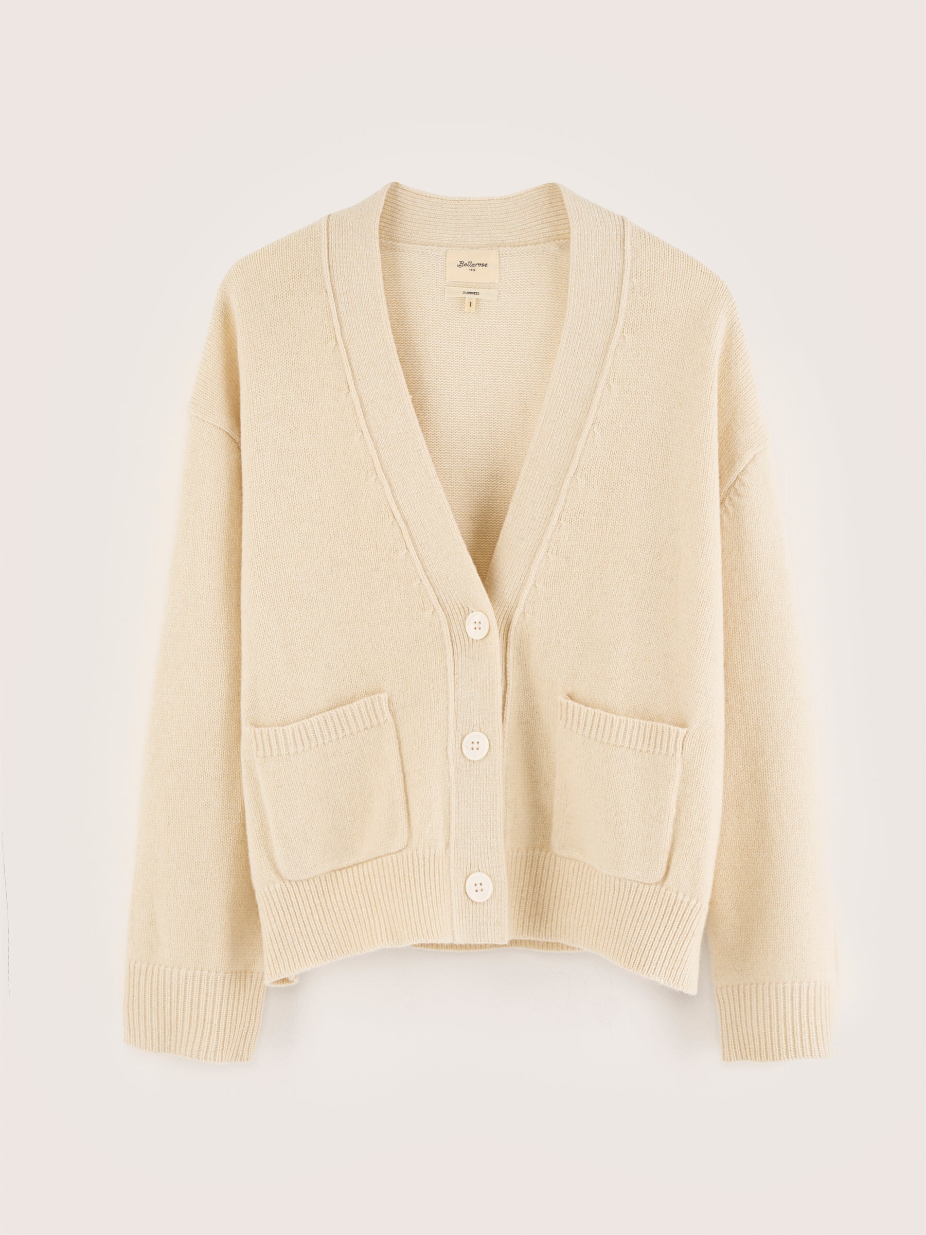 Gaddin boxy cardigan (242 / W / WHISPER)