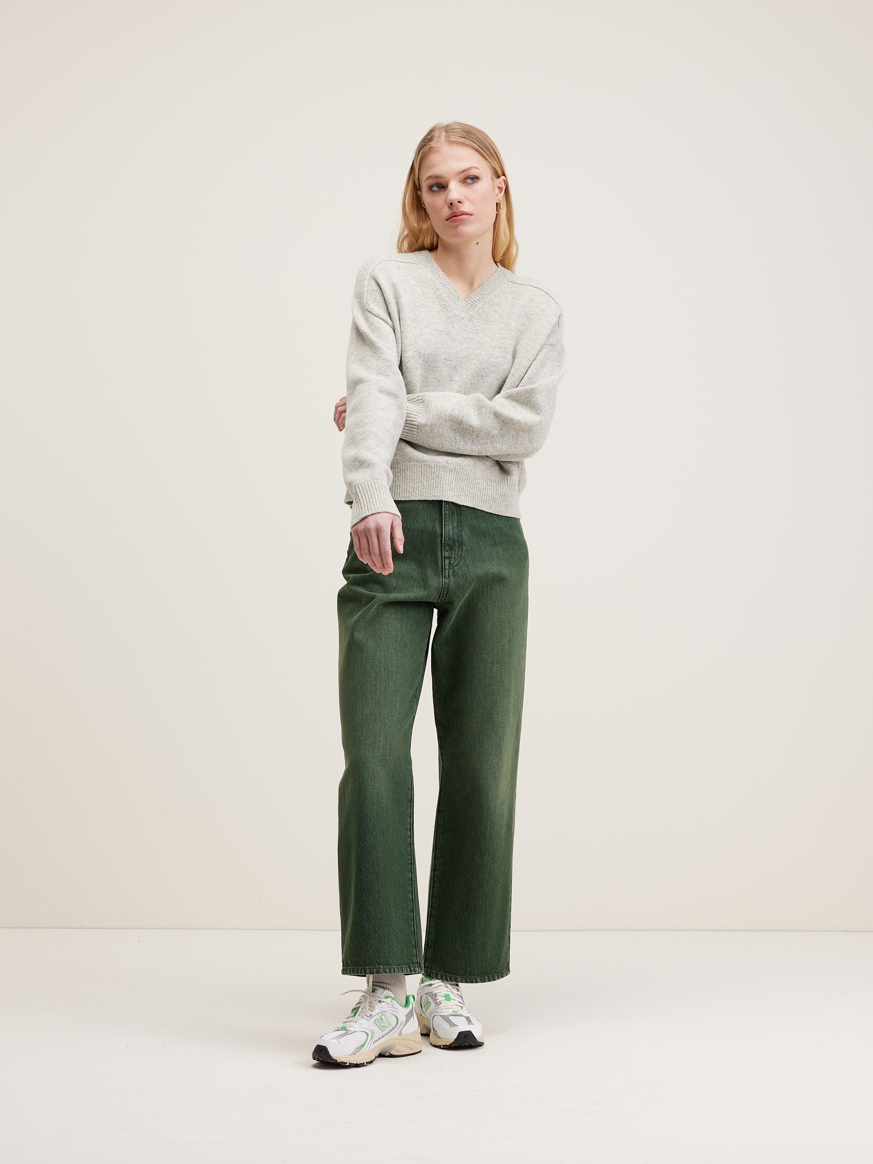 Gador Boxy Sweater - Oyster For Women | Bellerose