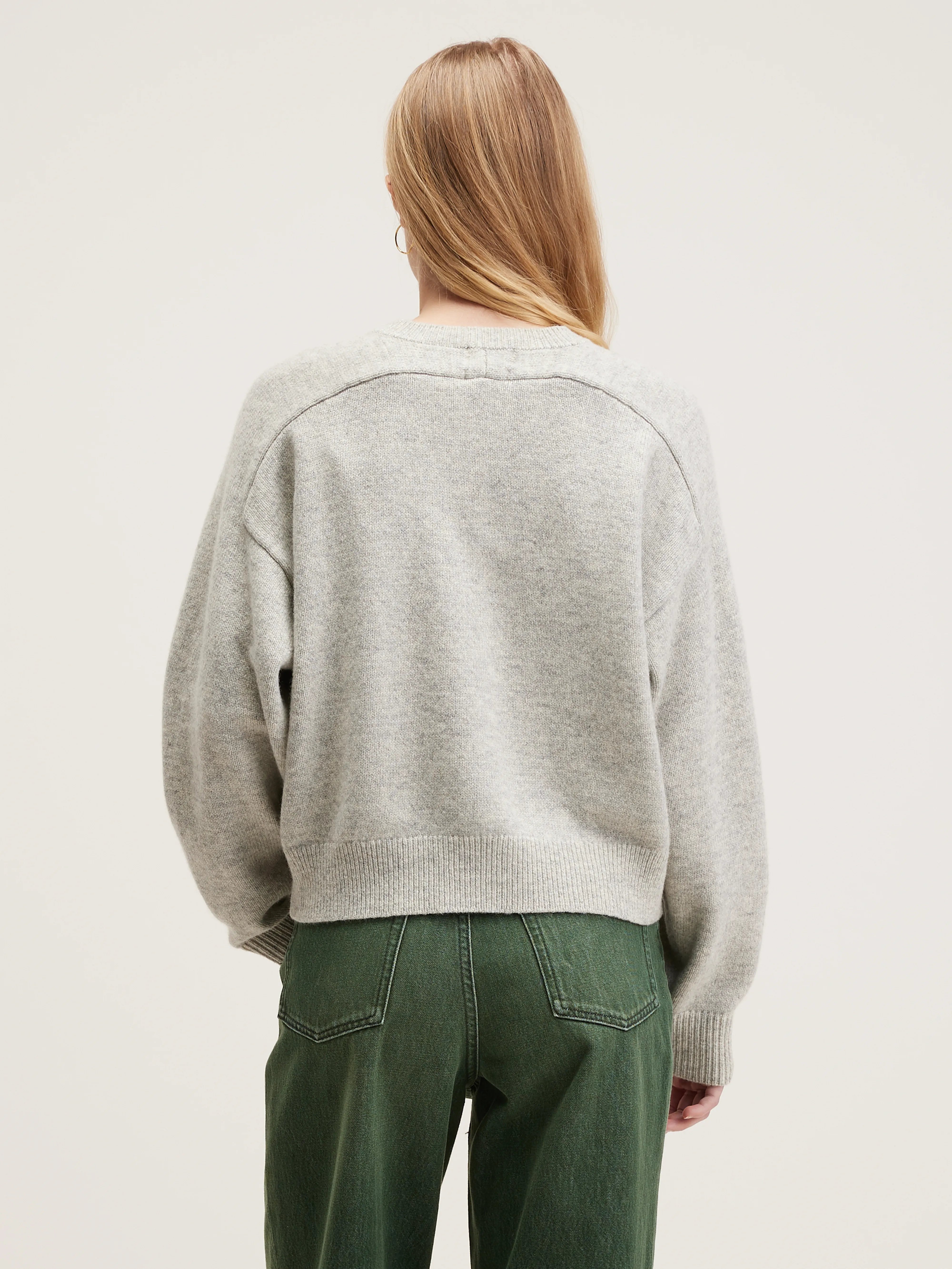 Gador Boxy Sweater - Oyster For Women | Bellerose