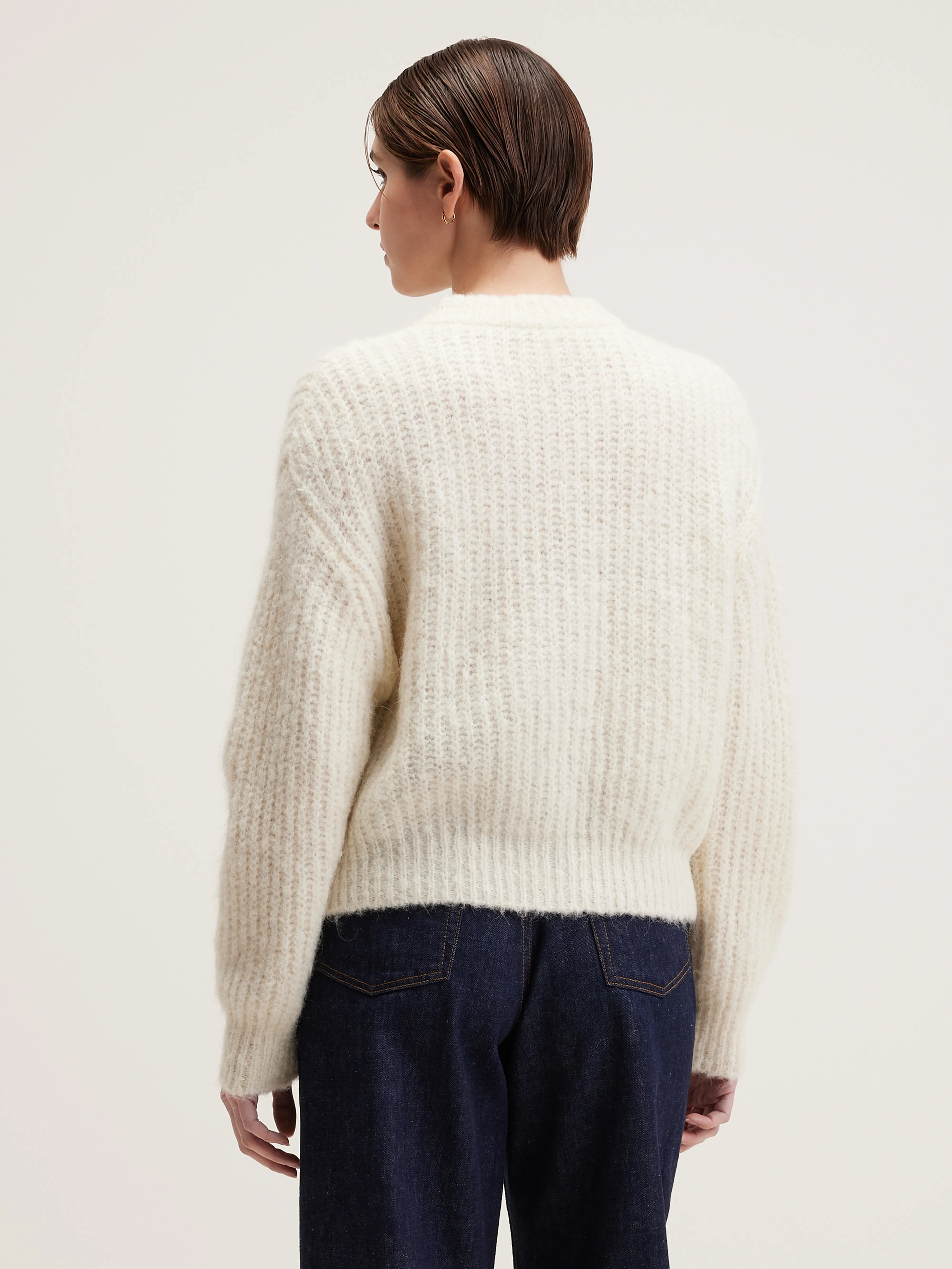 Adyka rib-knit cardigan (242 / W / WHISPER)