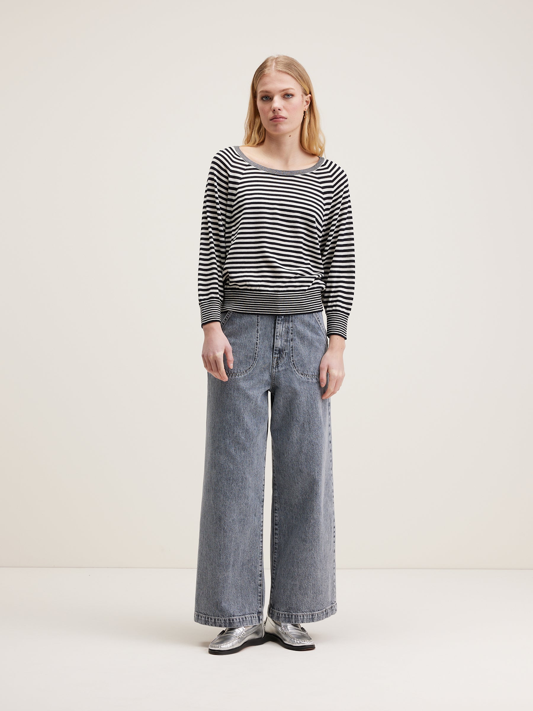 Aloty wool sweater (242 / W / STRIPE A)