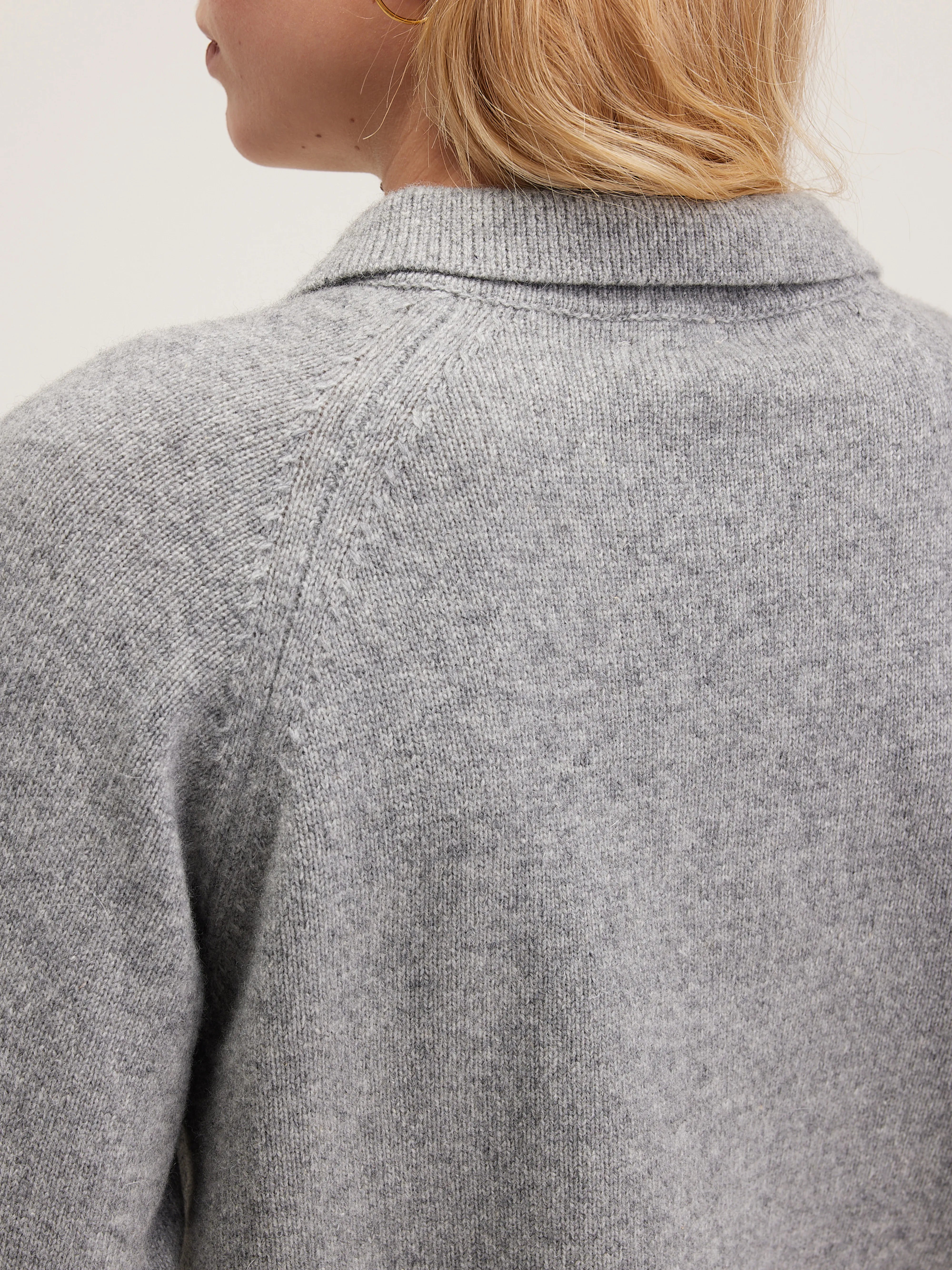 Amerty polo-collar sweater (242 / W / H. GREY)