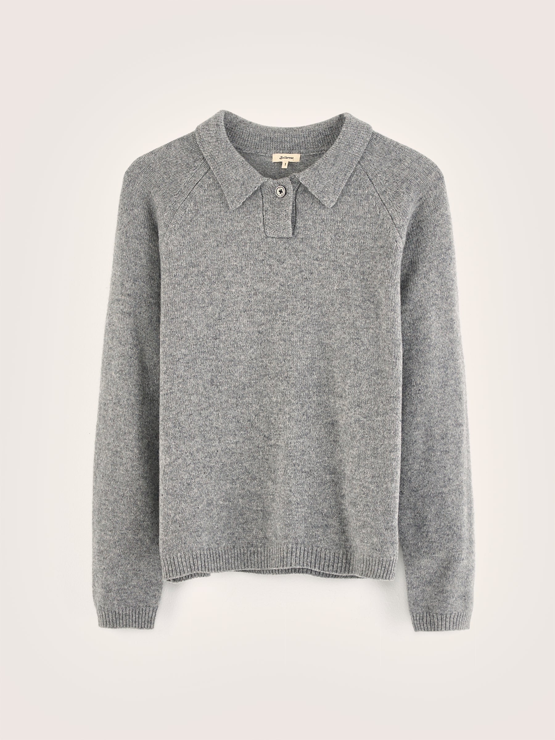 Amerty polo-collar sweater (242 / W / H. GREY)