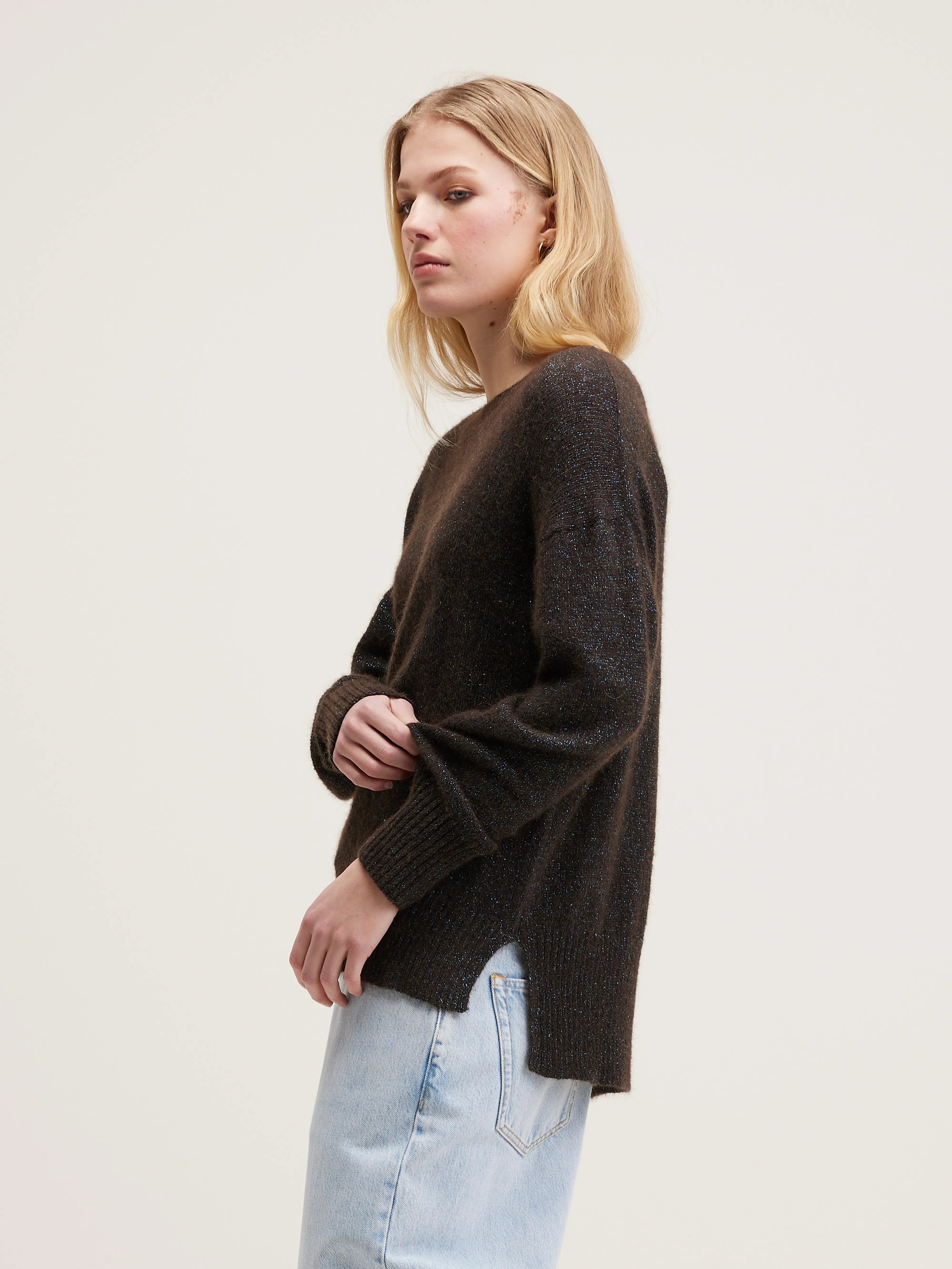 Aira alpaca-blend sweater (242 / W / EBENE)