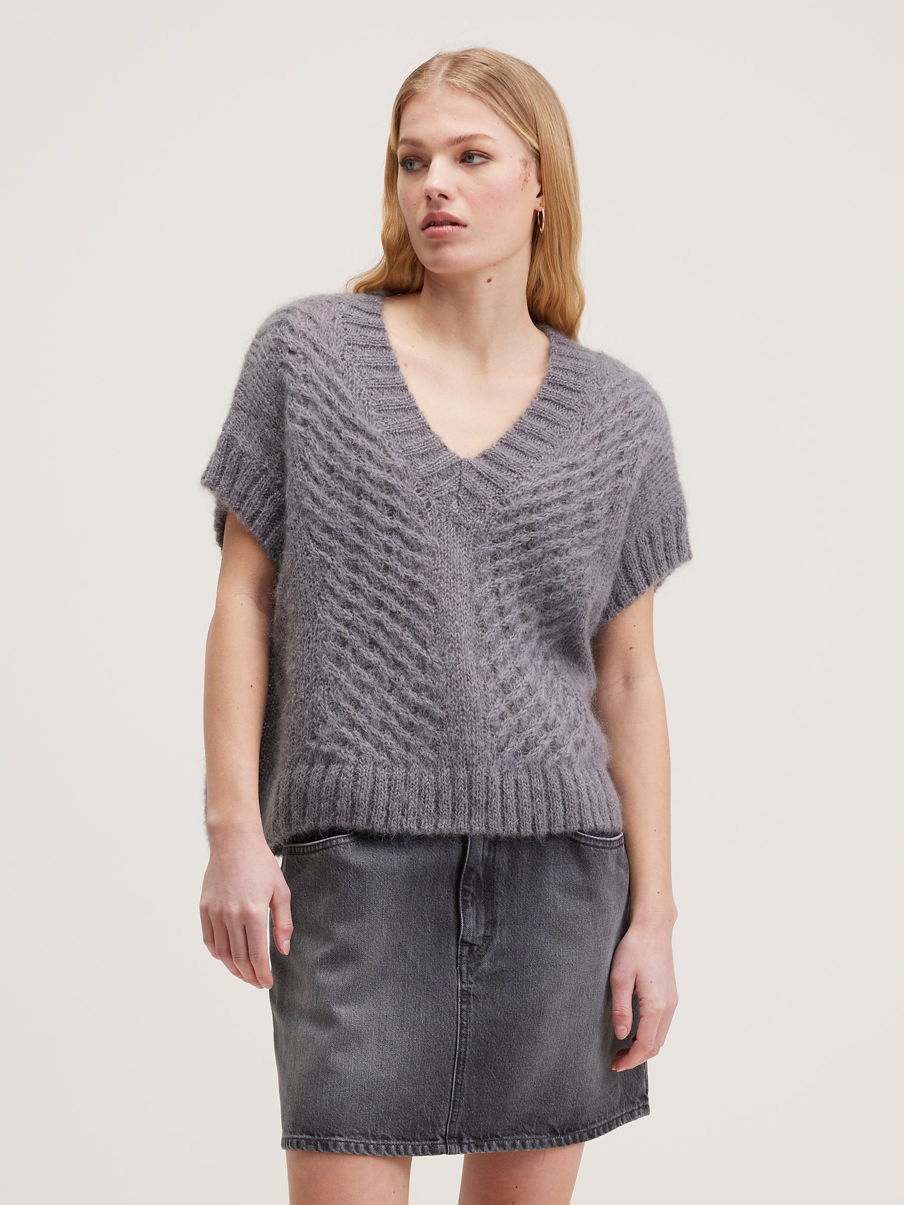 Pull Sans Manches Abevy - Orage Pour Femme | Bellerose