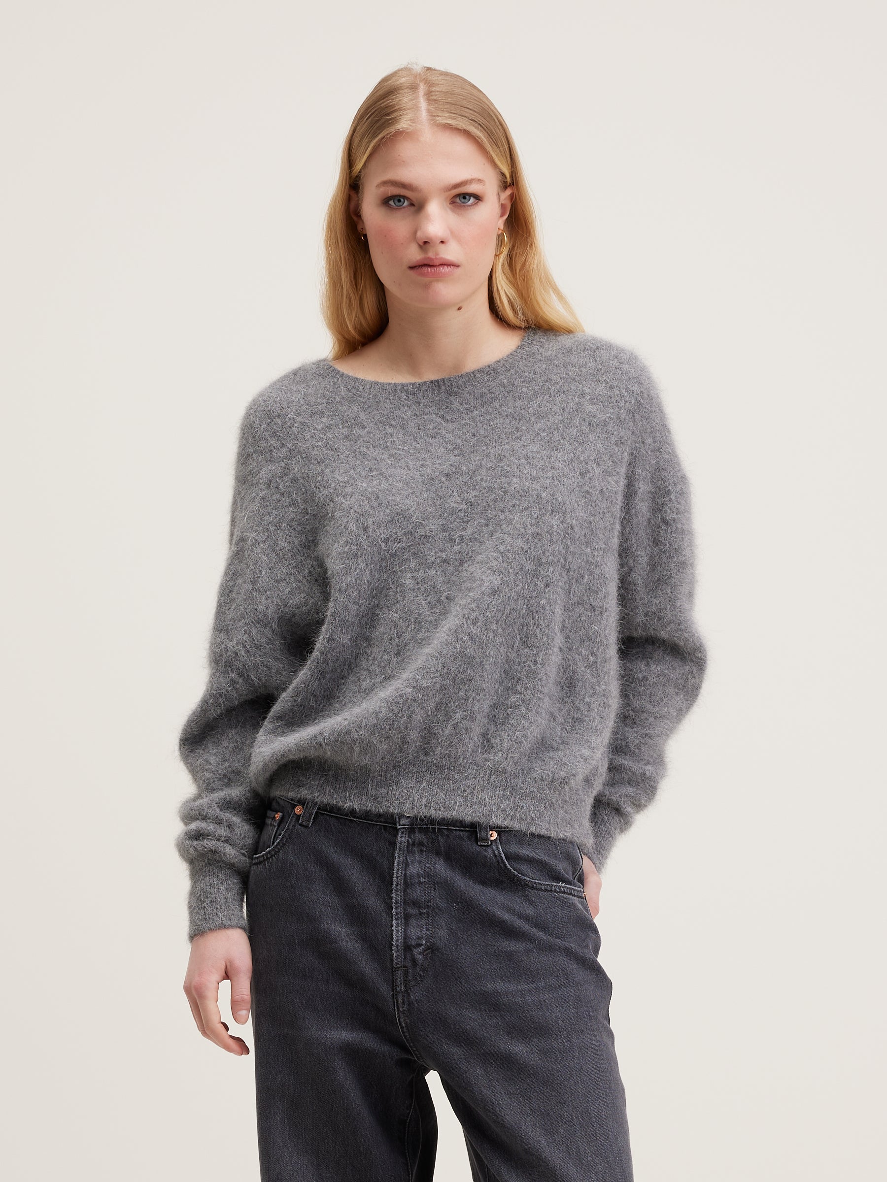 Pull en angora Datus (242 / W / MID GREY)