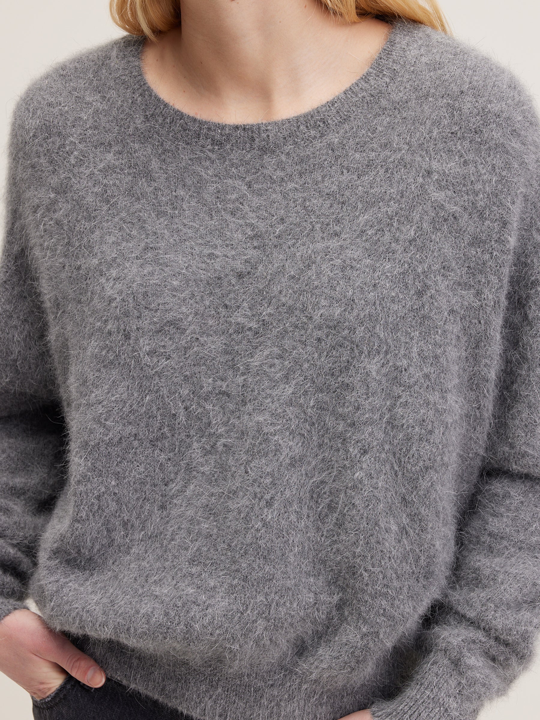 Datus Angora-blend Sweater - Mid grey For Women | Bellerose