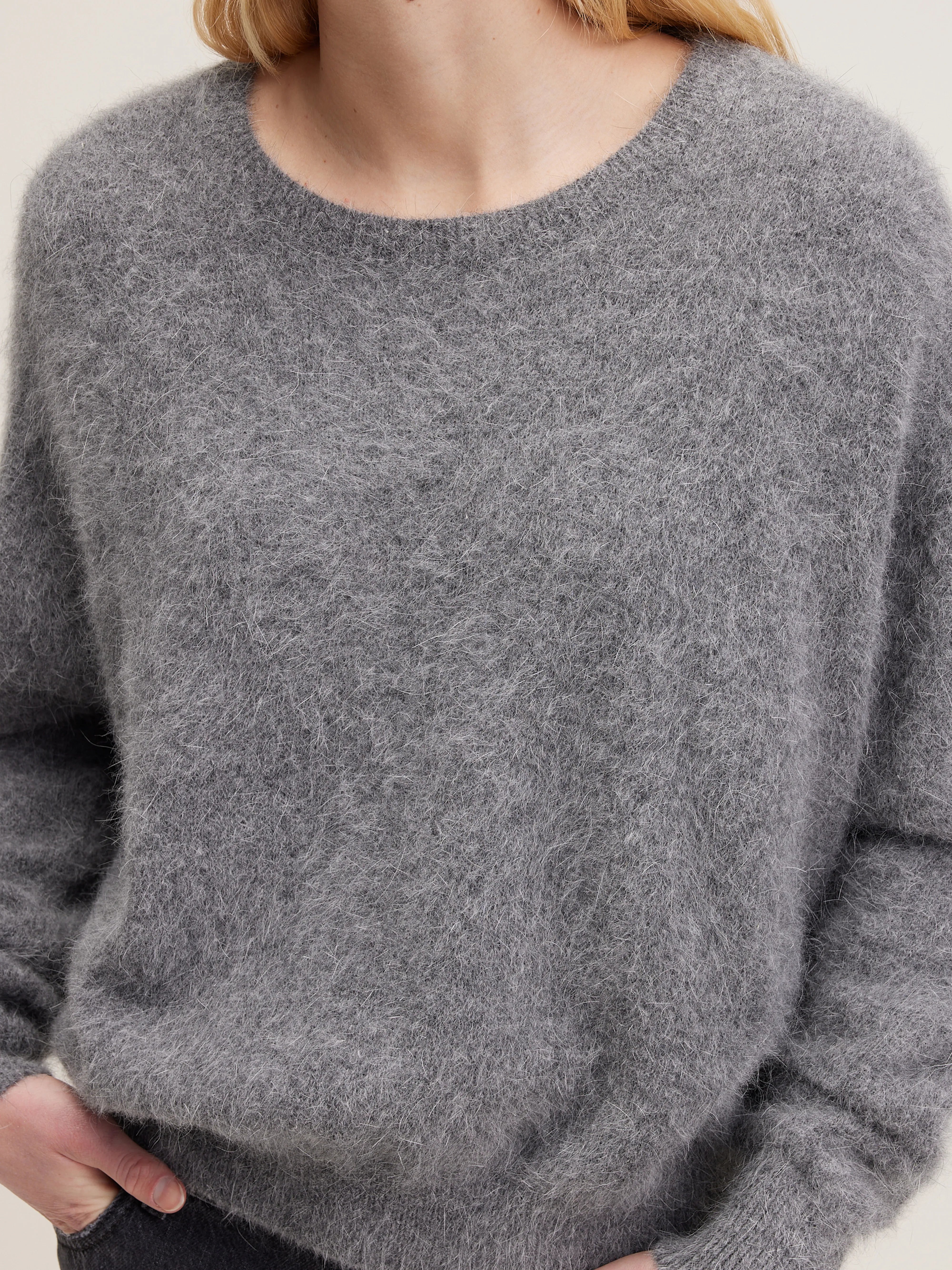 Datus Angora-blend Sweater - Mid grey For Women | Bellerose