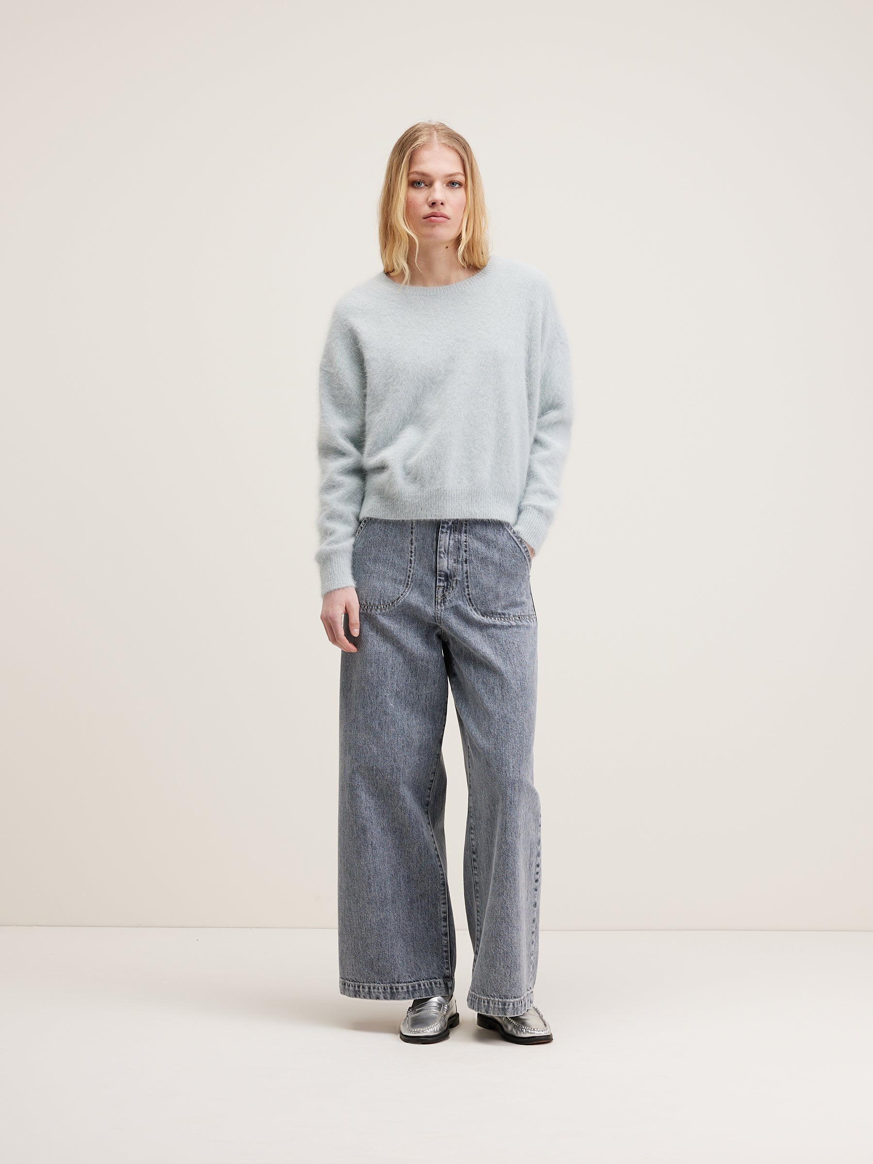 Pull En Angora Datus - Givre Pour Femme | Bellerose