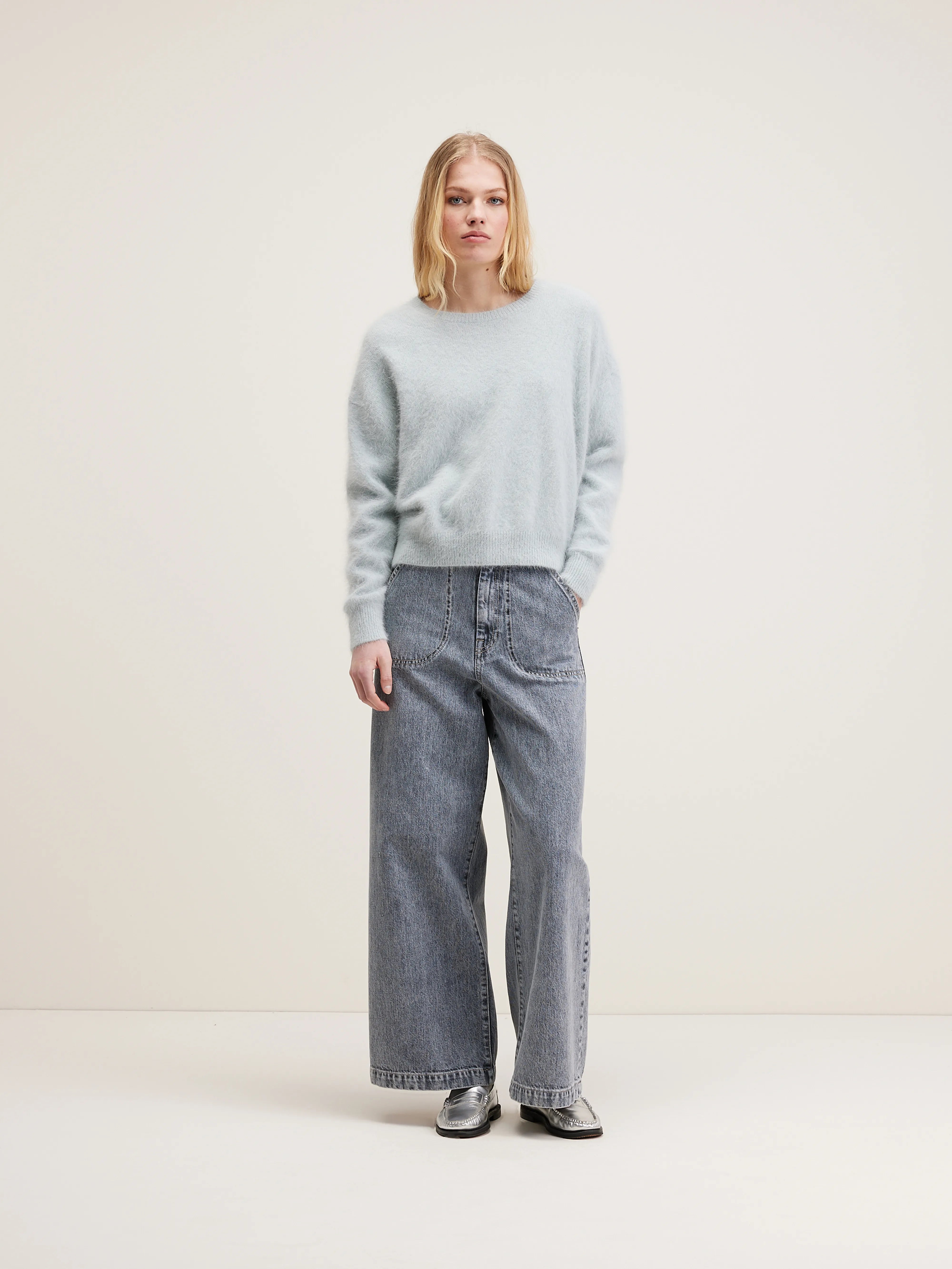 Datus Angora-blend Sweater - Givre For Women | Bellerose