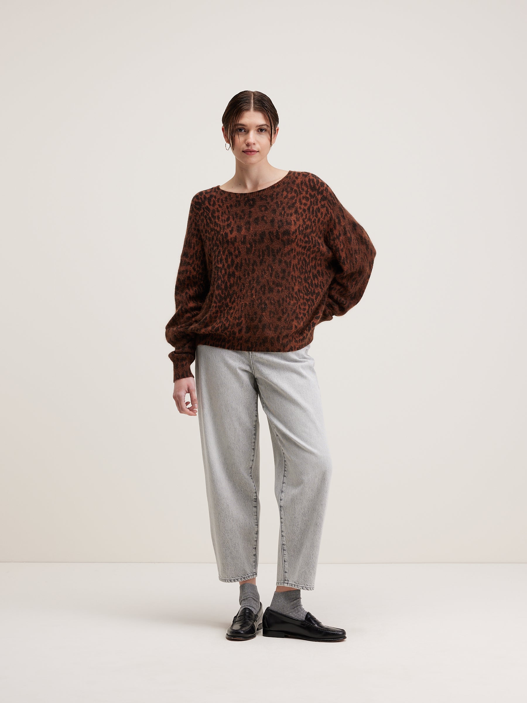 Pull En Angora Datus - Coffee Pour Femme | Bellerose