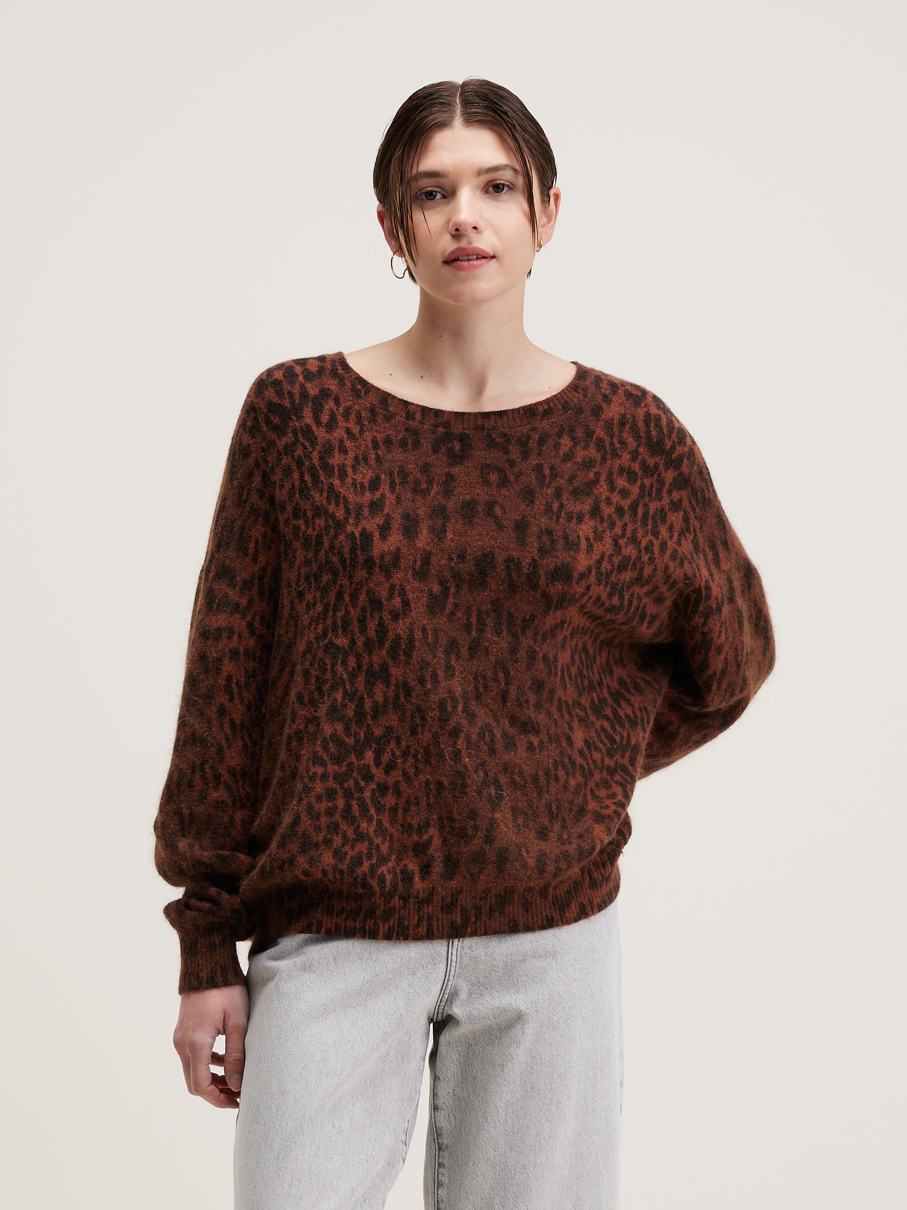 Datus Angora-mix Trui - Coffee Voor Dames | Bellerose