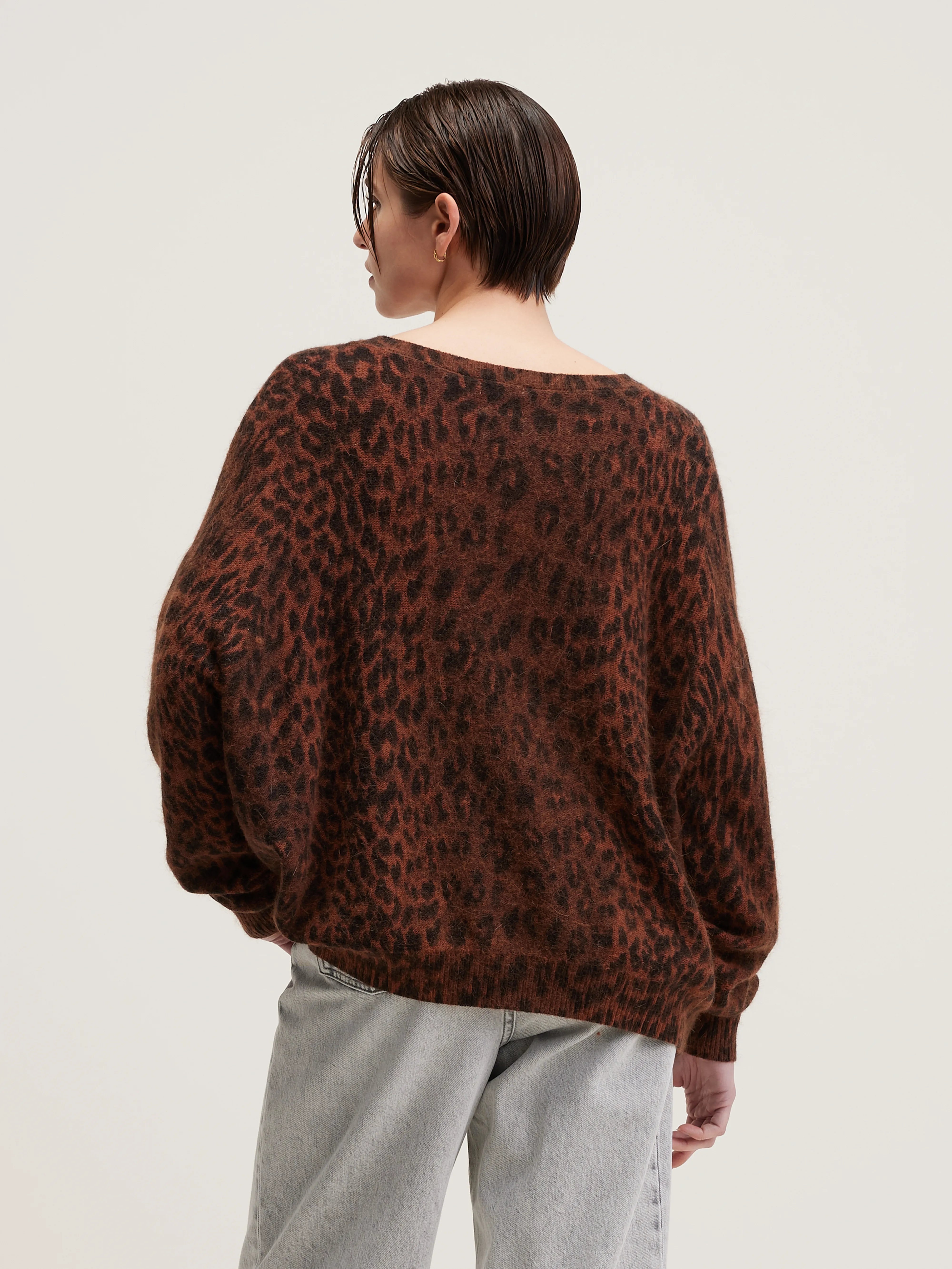 Datus Angora-mix Trui - Coffee Voor Dames | Bellerose