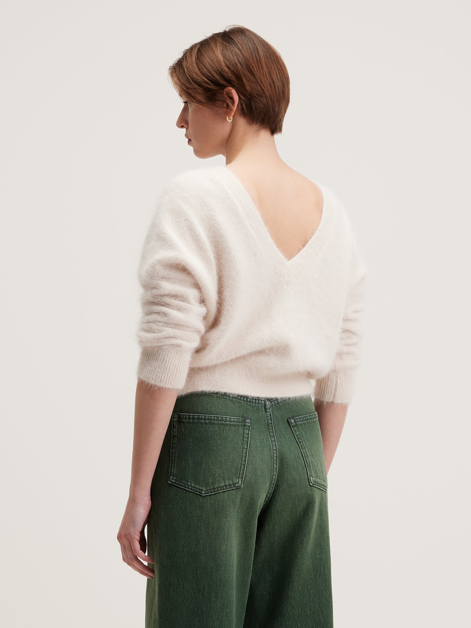 Datev angora-blend sweater (242 / W / PARCHEMIN)