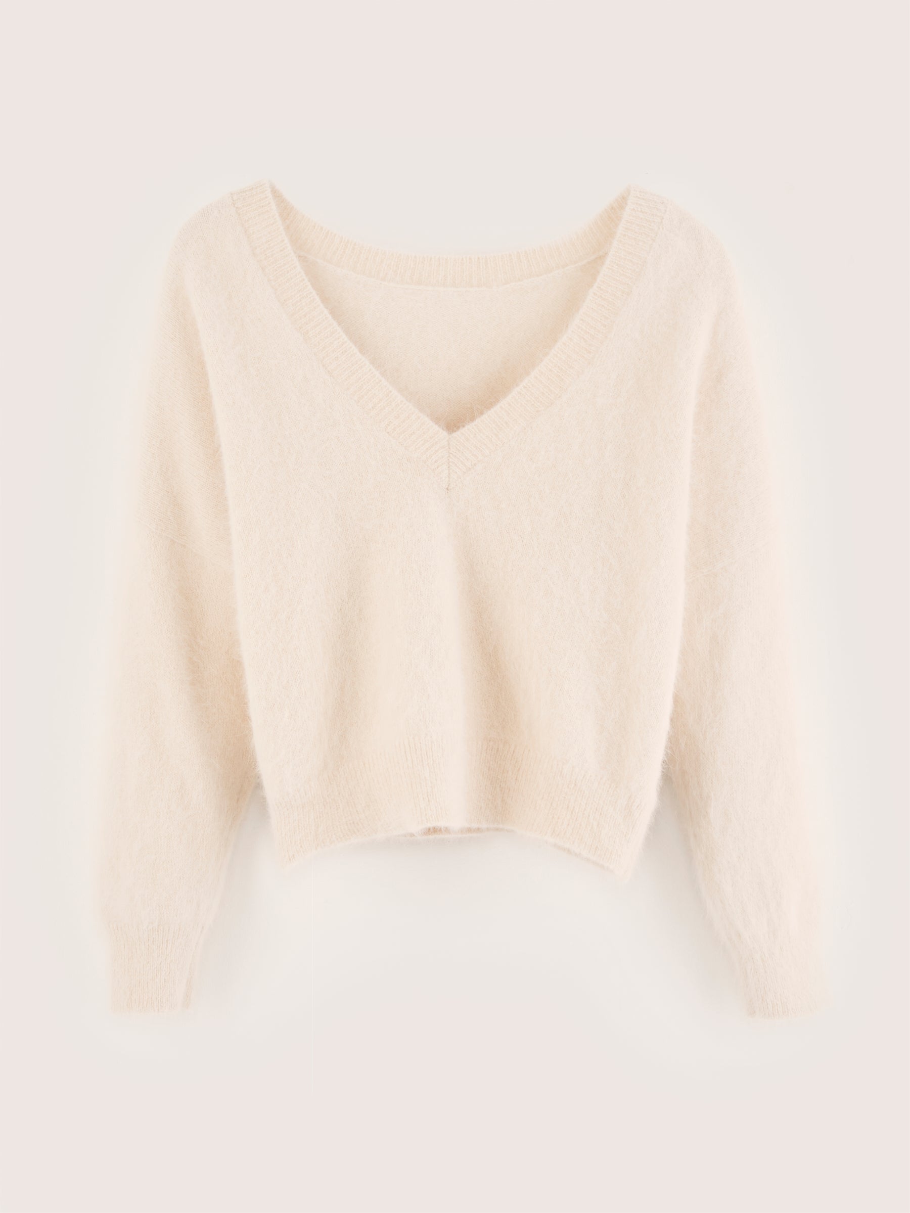 Pull en angora Datev (242 / W / PARCHEMIN)