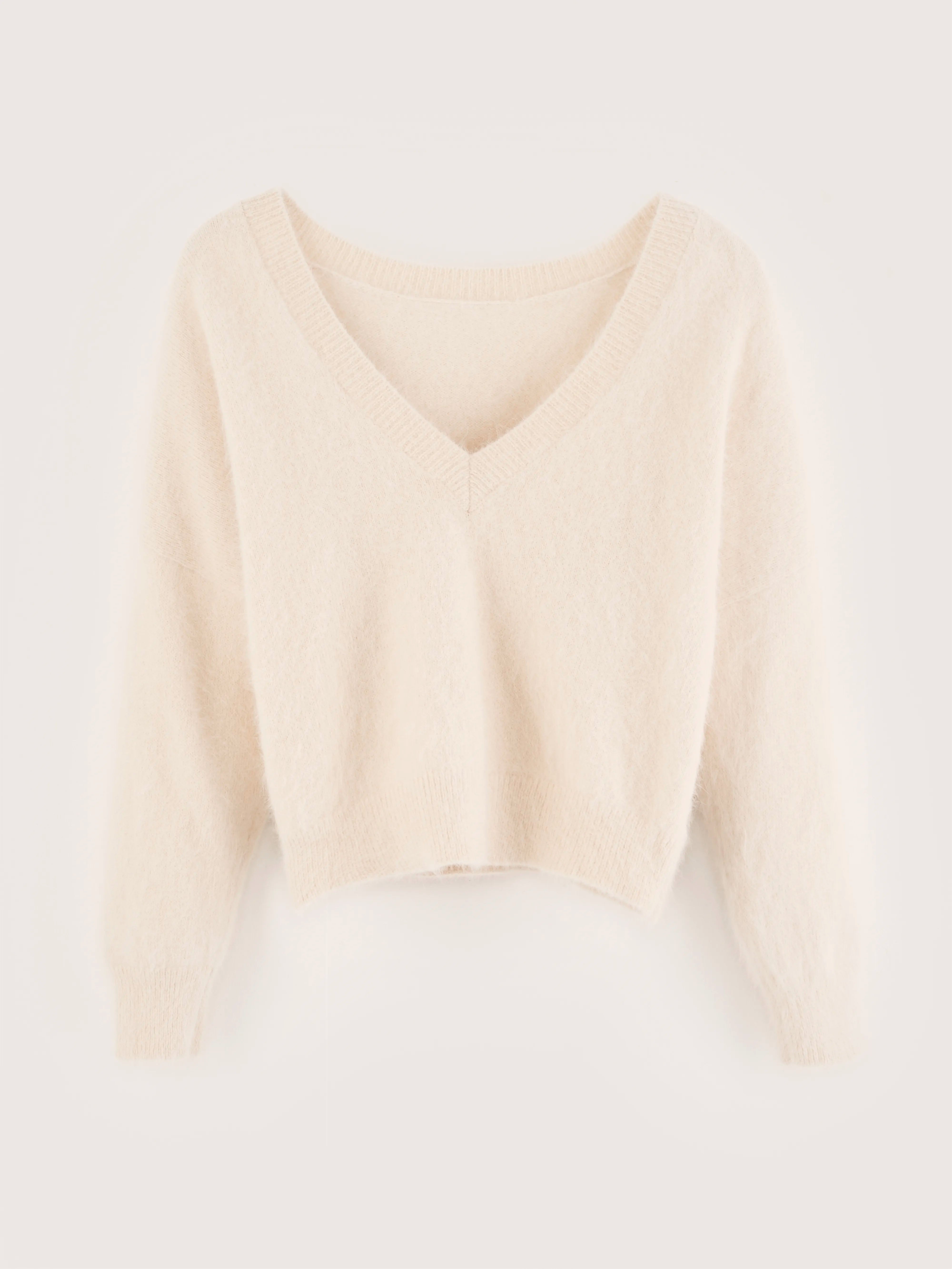 Datev angora-blend sweater (242 / W / PARCHEMIN)