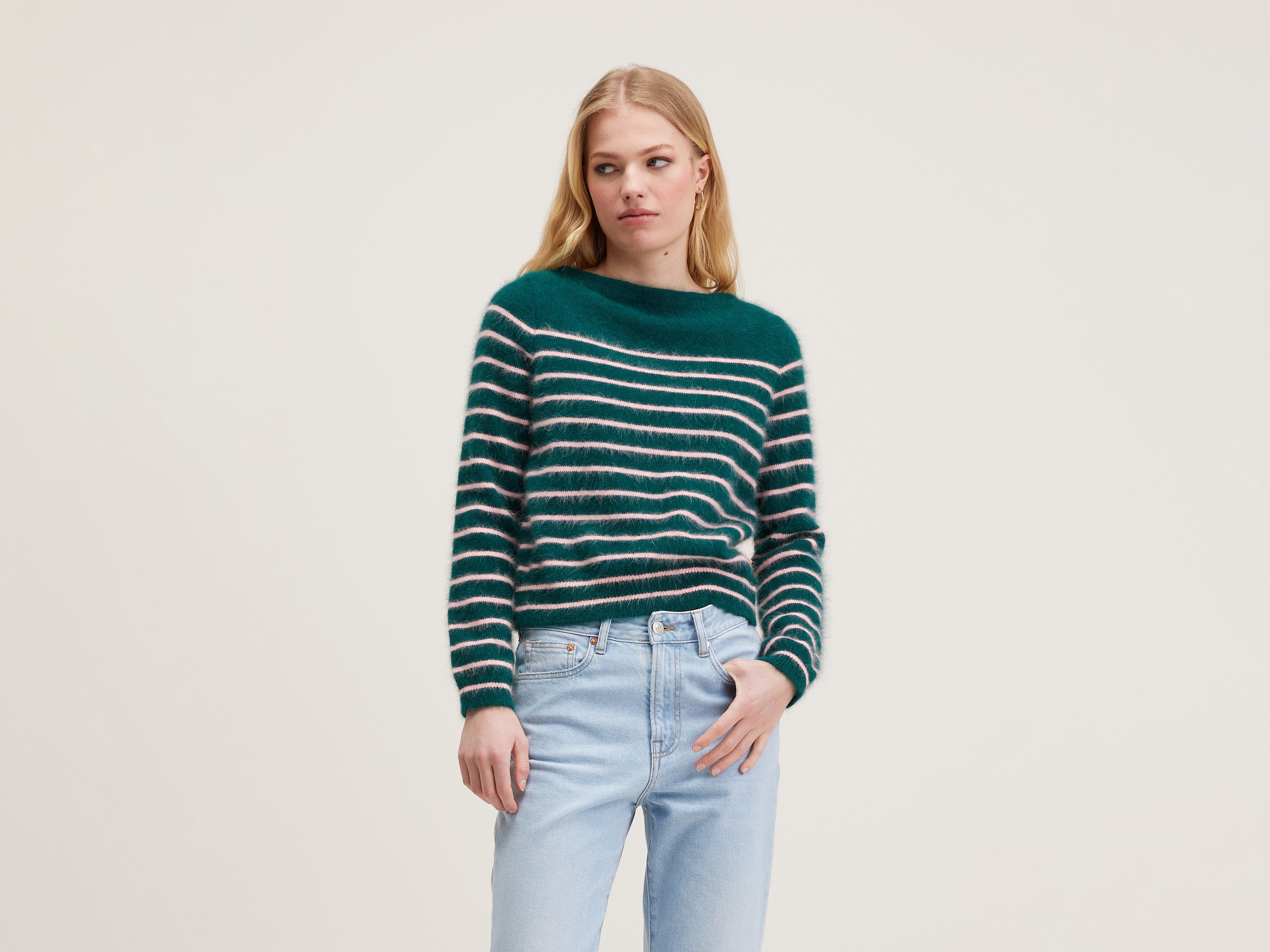 Pull en angora Dato (242 / W / STRIPE A)