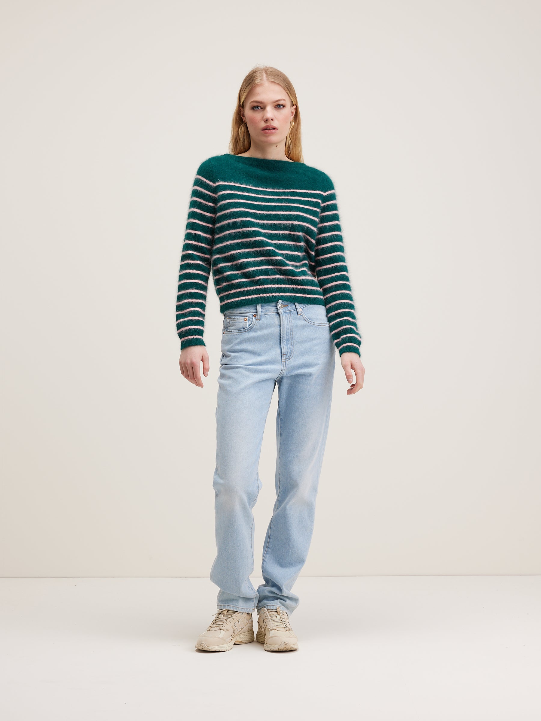 Dato angora-blend sweater (242 / W / STRIPE A)