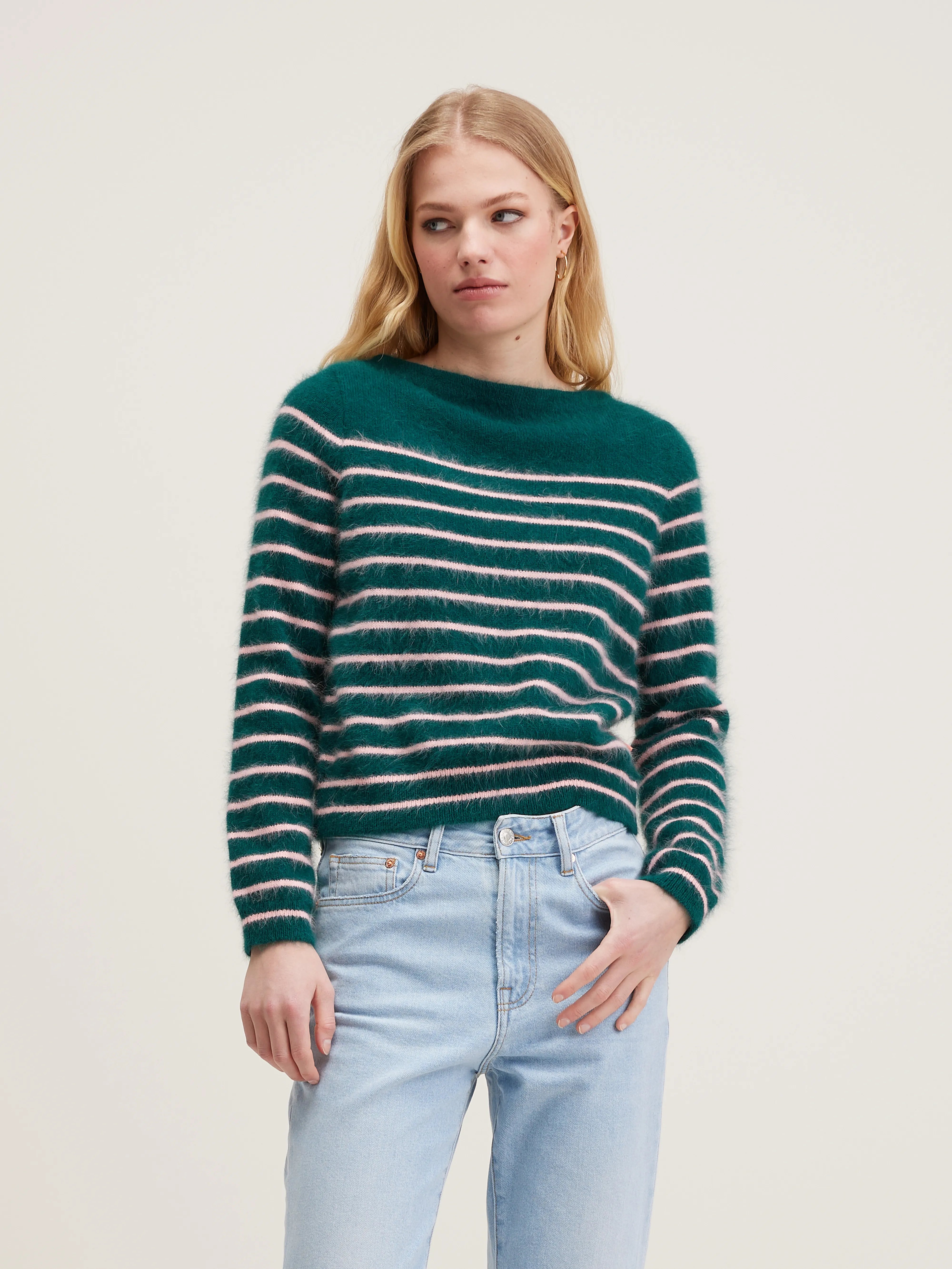 Pull en angora Dato (242 / W / STRIPE A)