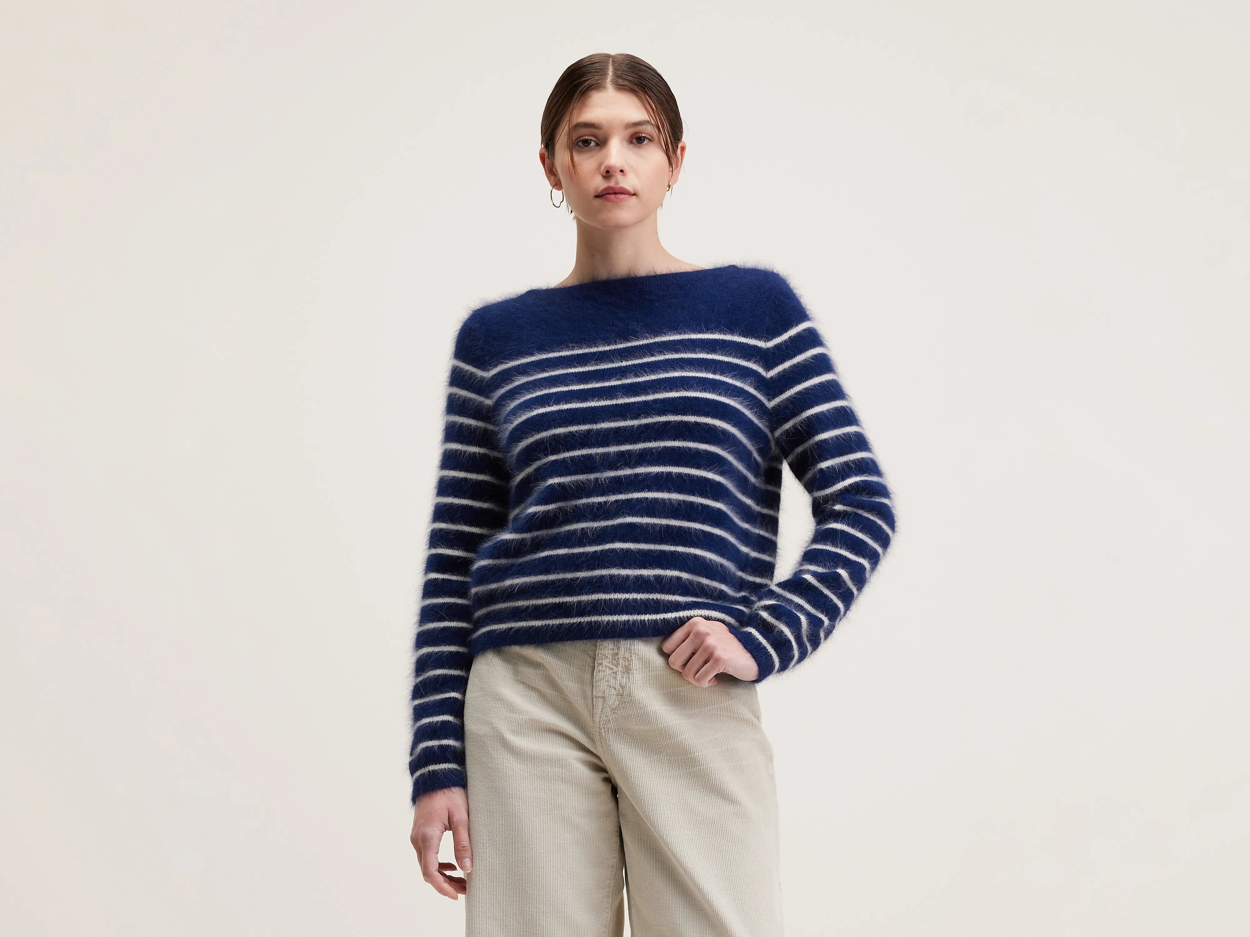 Dato angora-blend sweater (242 / W / STRIPE B)