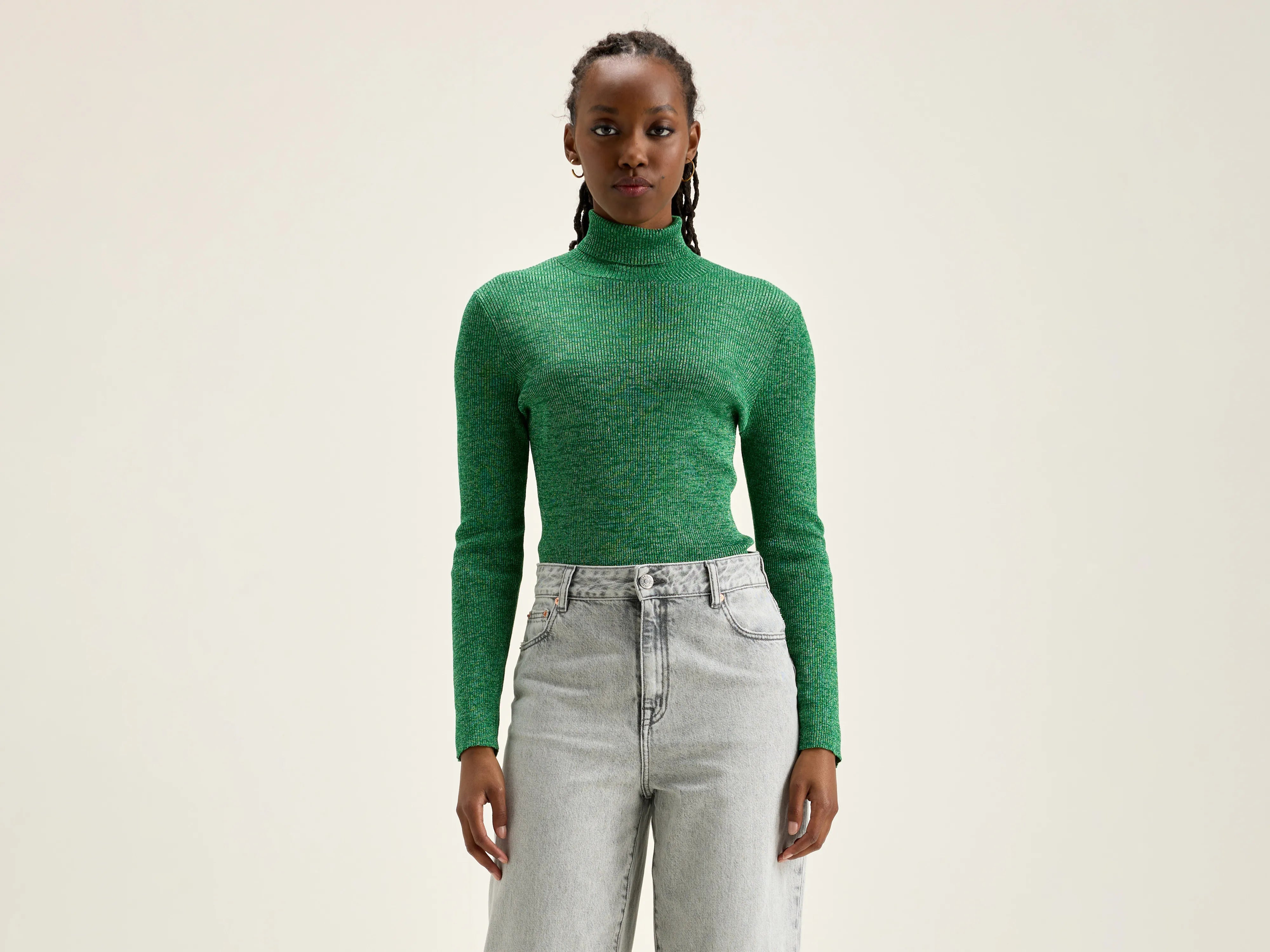 Anoit turtleneck sweater (242 / W / CHLOROPHILE)