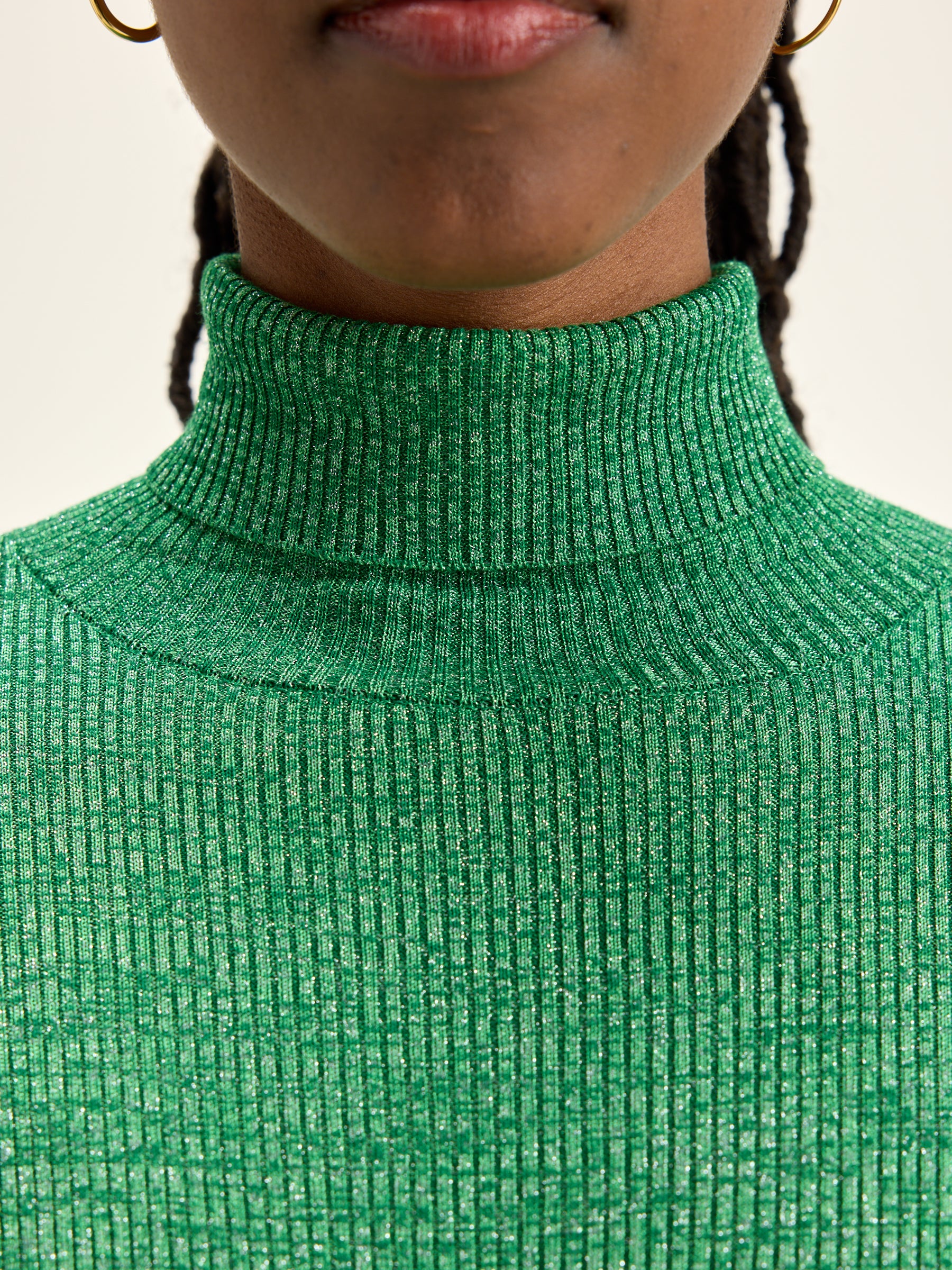 Anoit Turtleneck Sweater - Chlorophile For Women | Bellerose