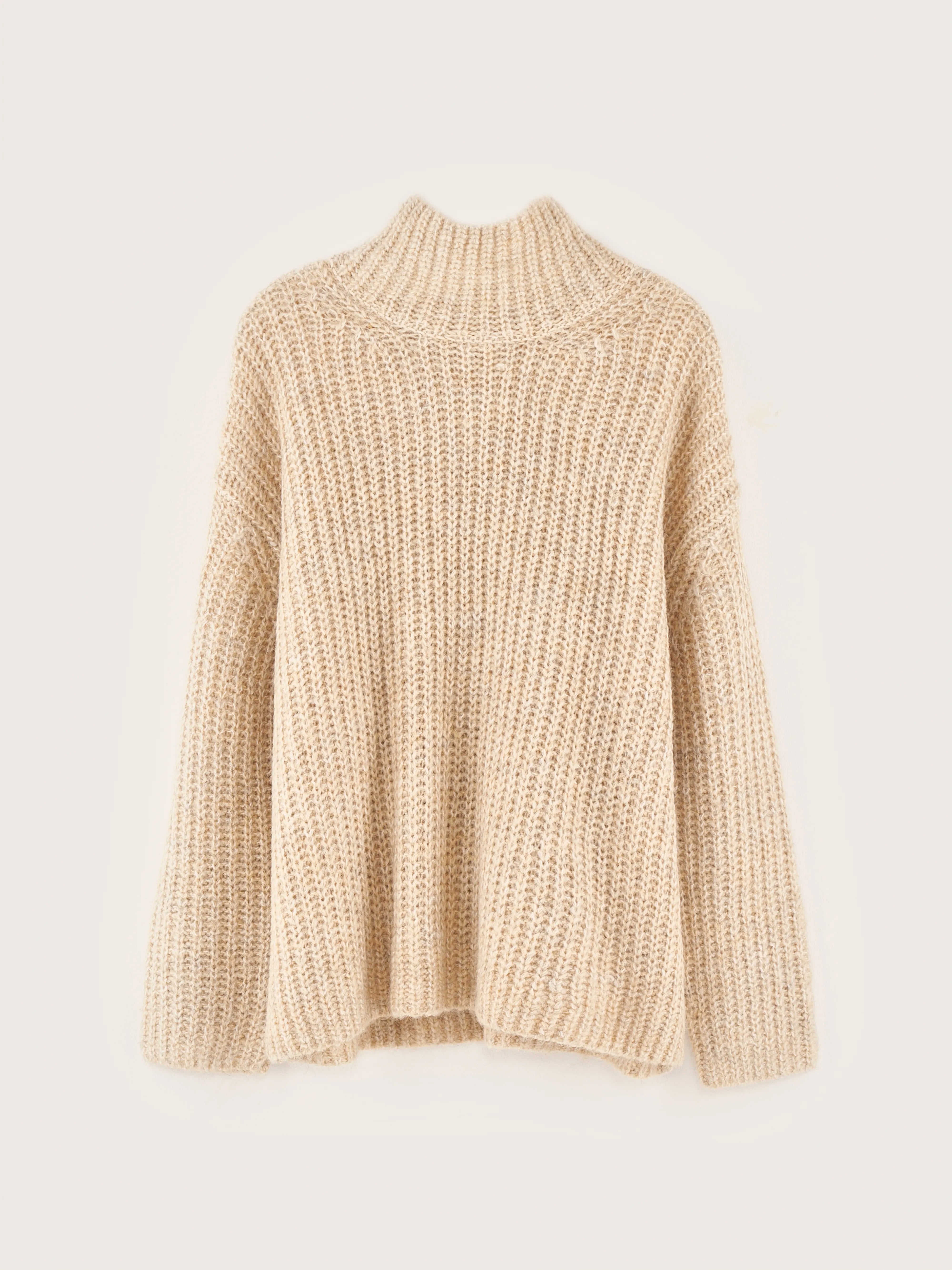 Gap Trechterhals Trui - Oatmeal Voor Dames | Bellerose