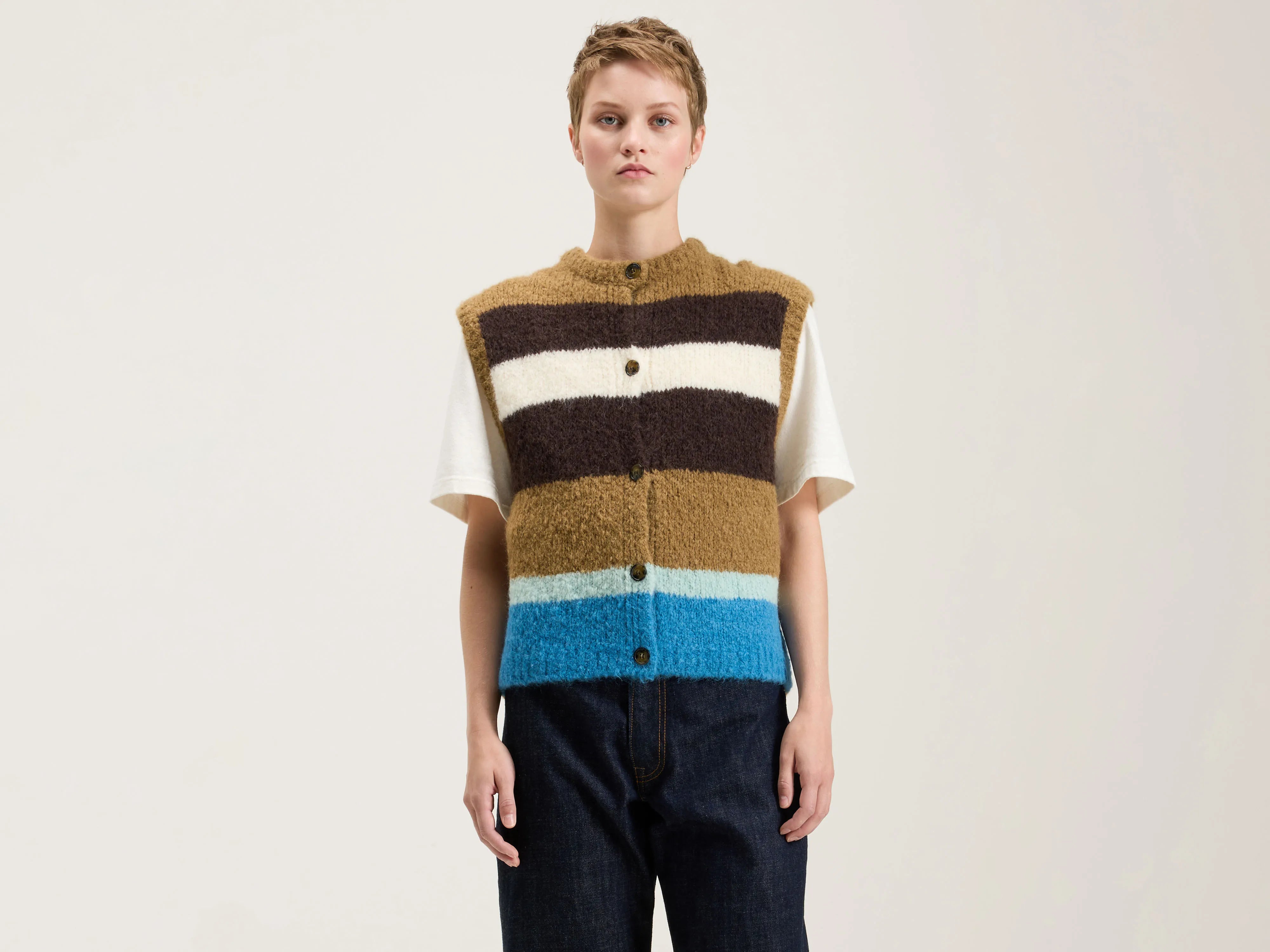 Pull sans manches Abogi (242 / W / STRIPE A)