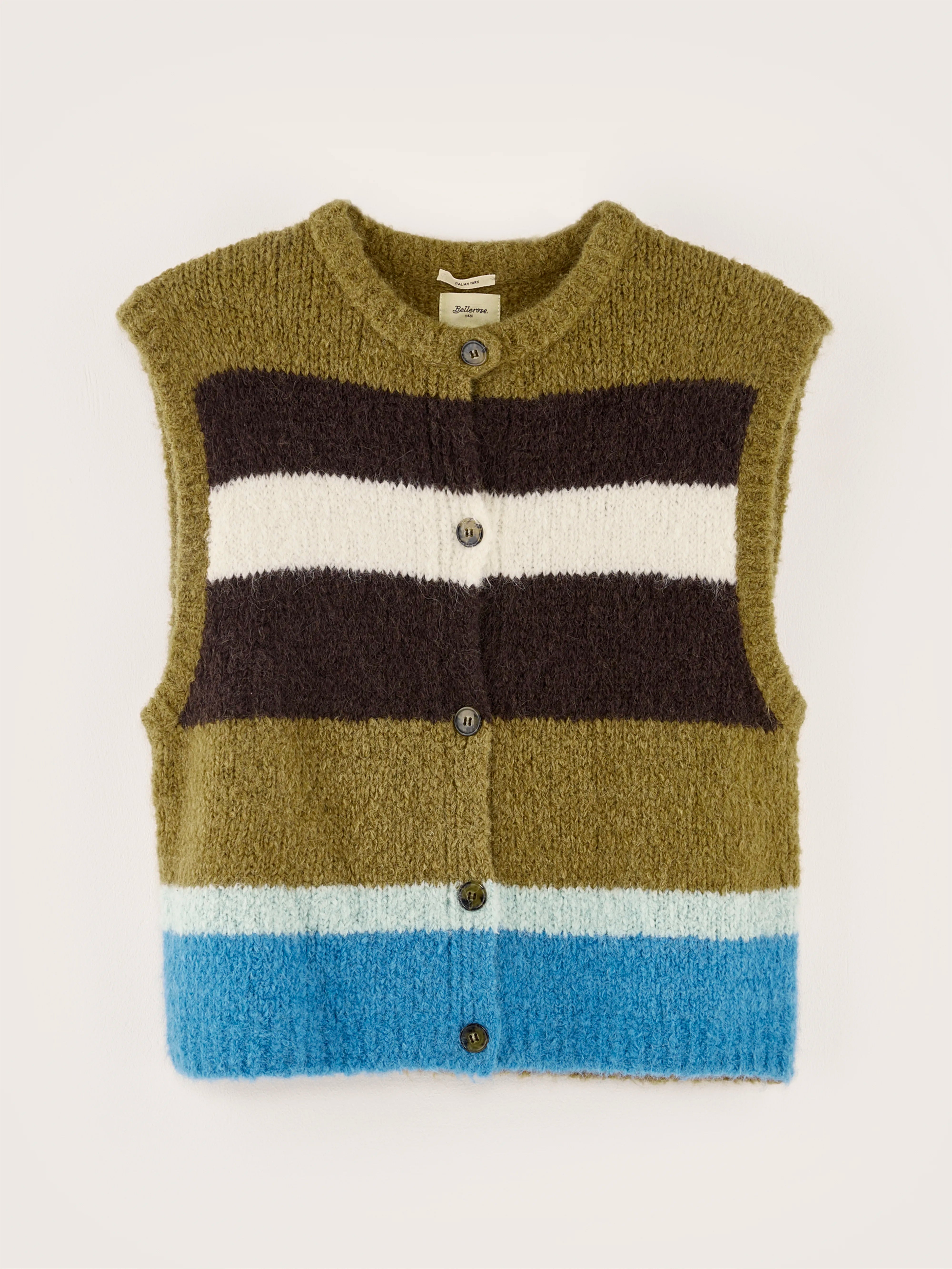 Abogi sleeveless sweater (242 / W / STRIPE A)