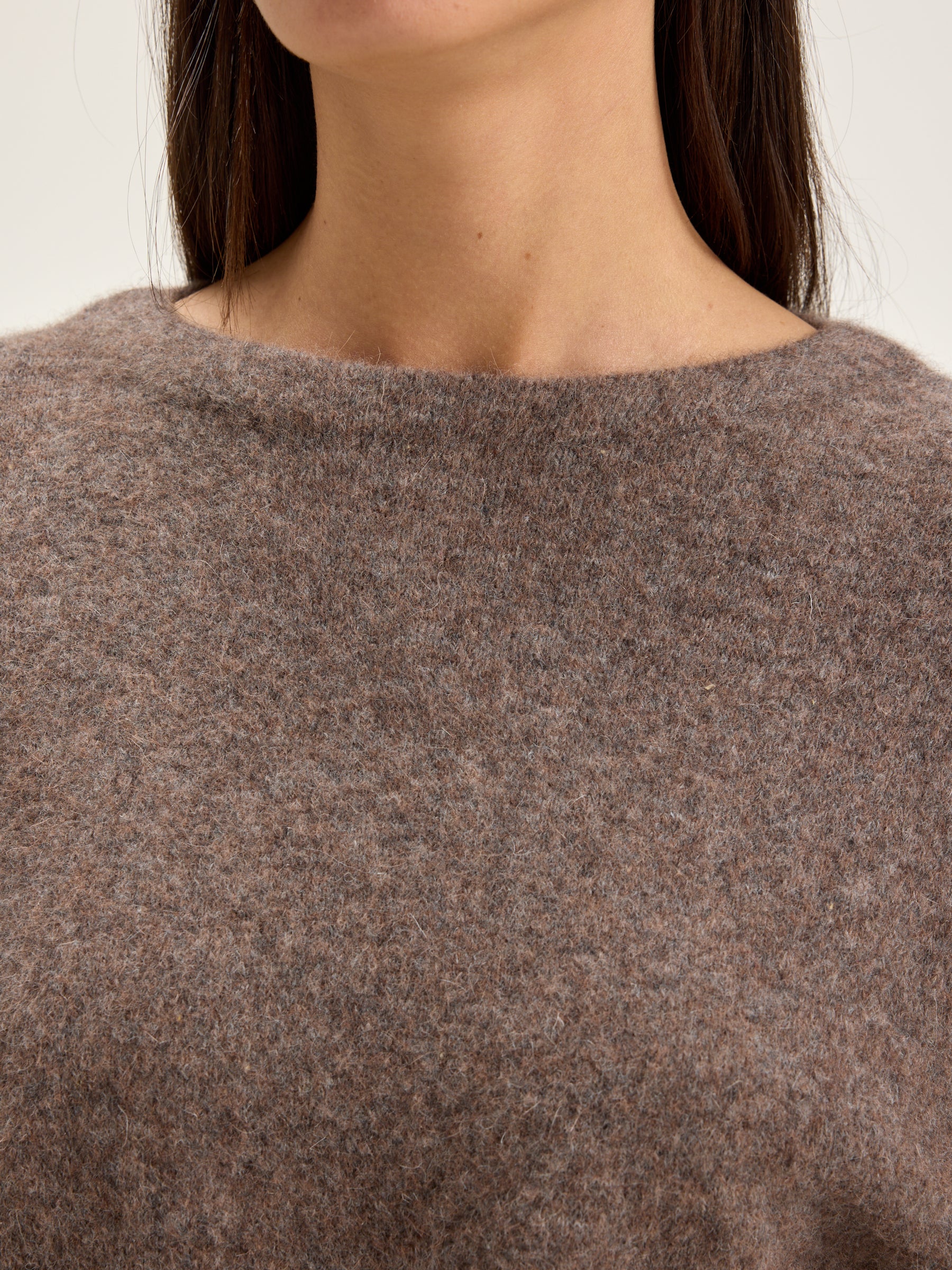 Deros Round-neck Sweater - Dust For Women | Bellerose