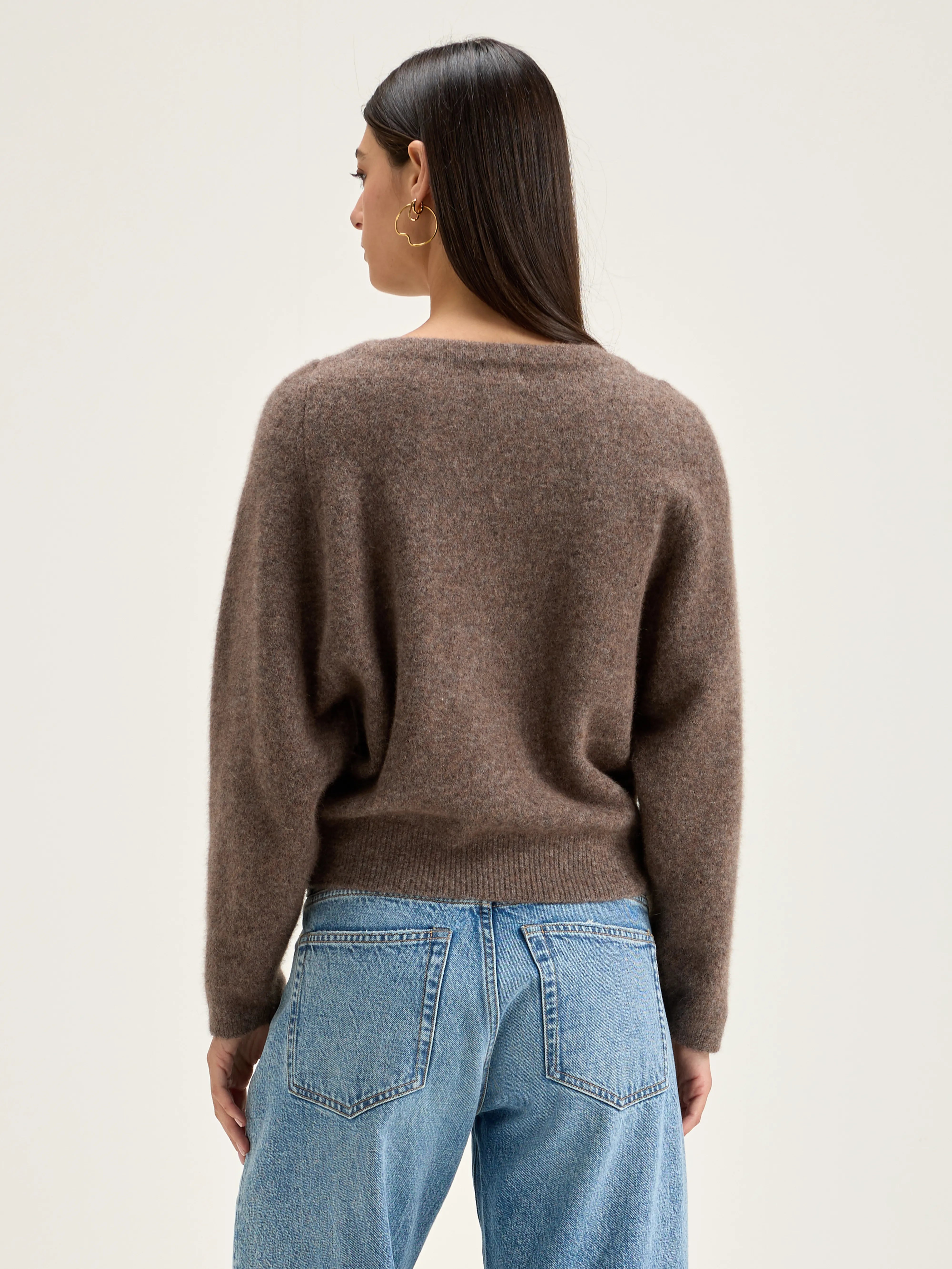 Deros Round-neck Sweater - Dust For Women | Bellerose