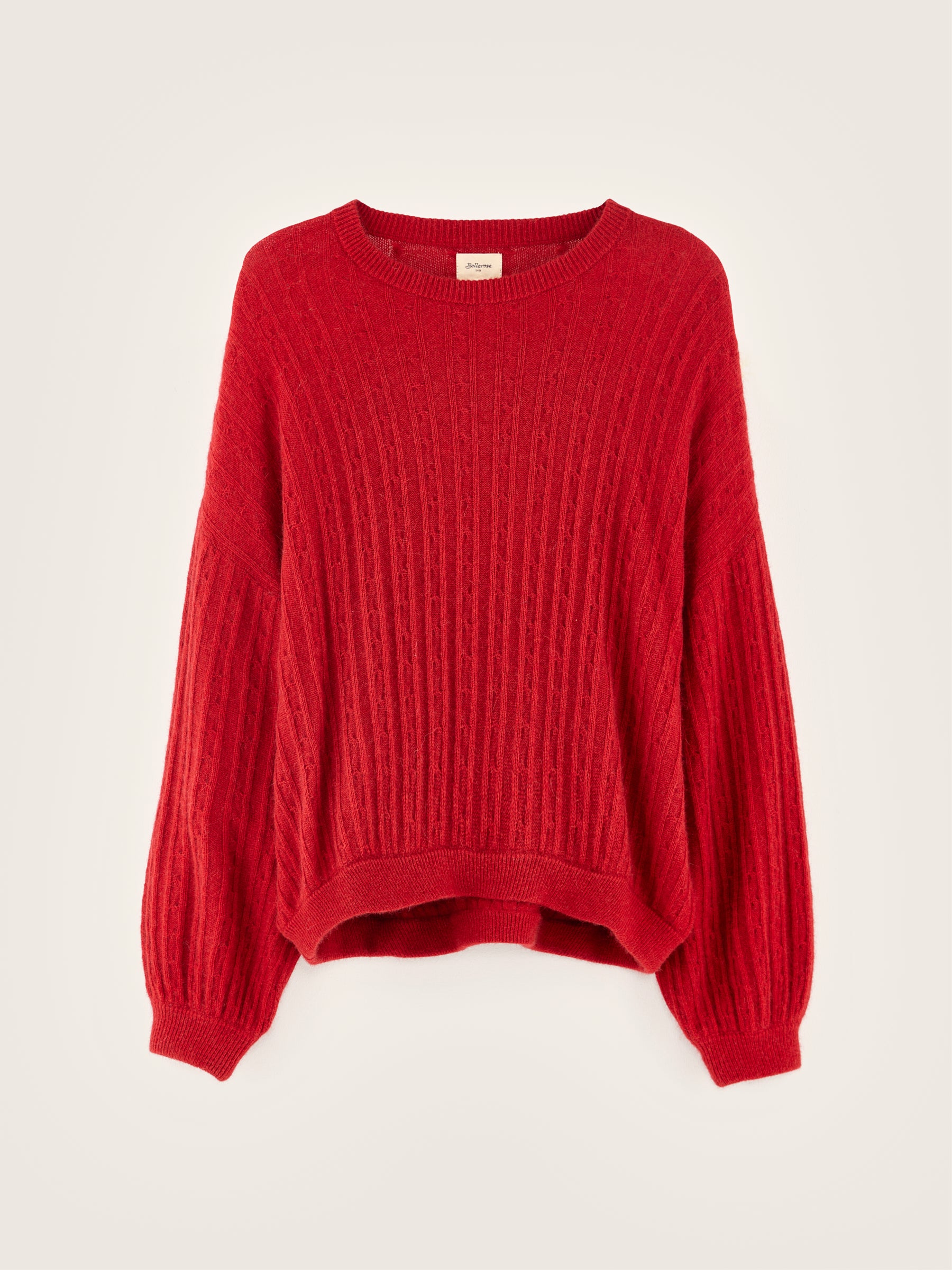 Dukas cropped sweater (242 / W / ECARLATE)