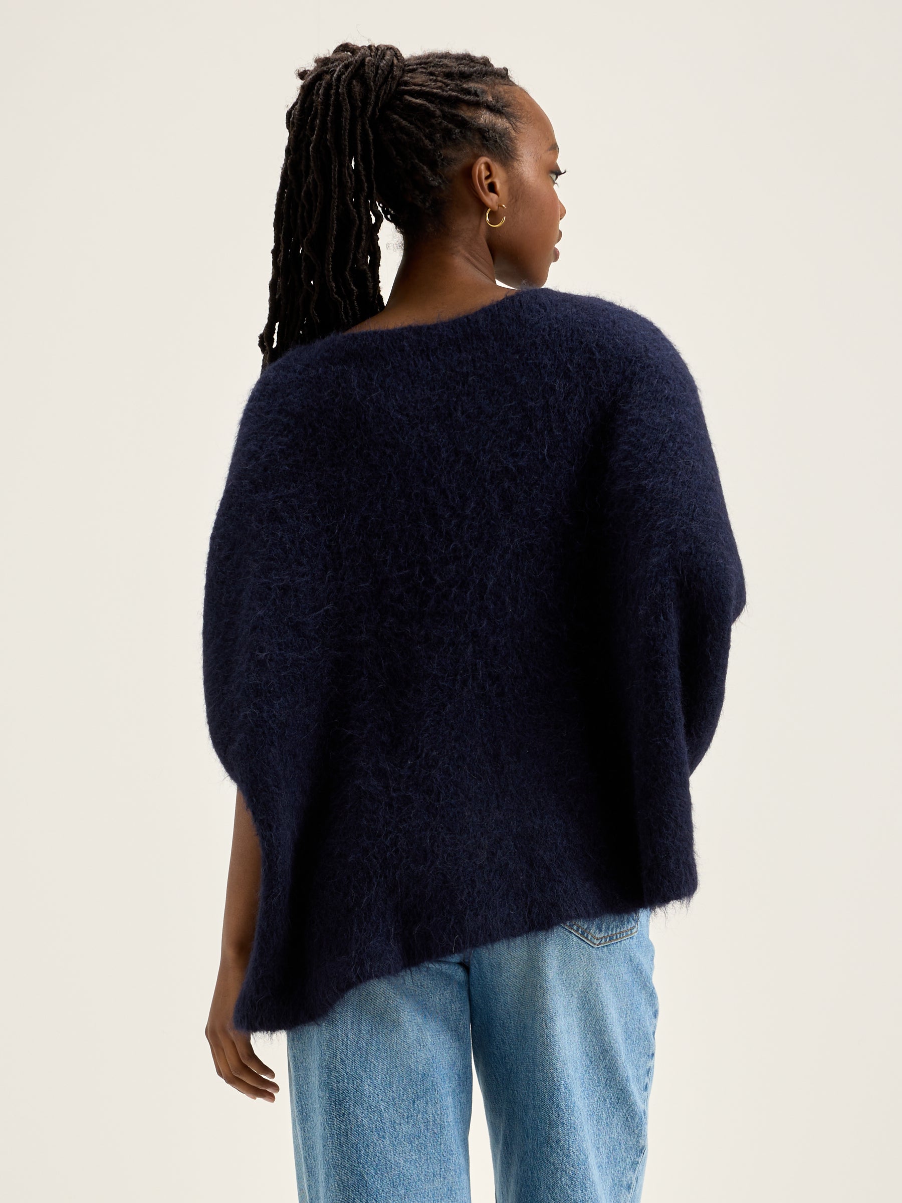 Decro Boat-neck Sweater - Naval For Women | Bellerose