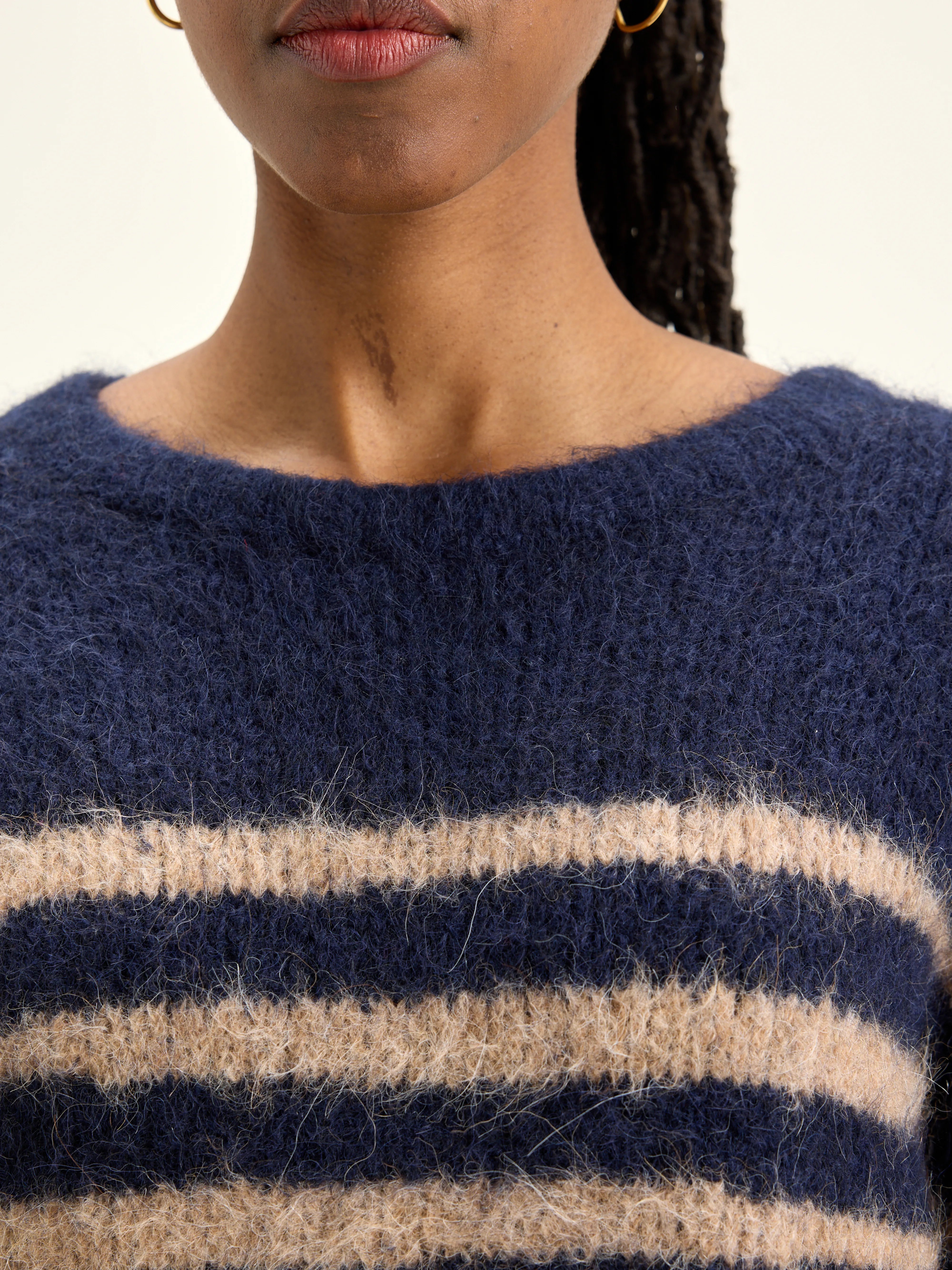 Decat Crew-neck Sweater - Naval / Pancake For Women | Bellerose