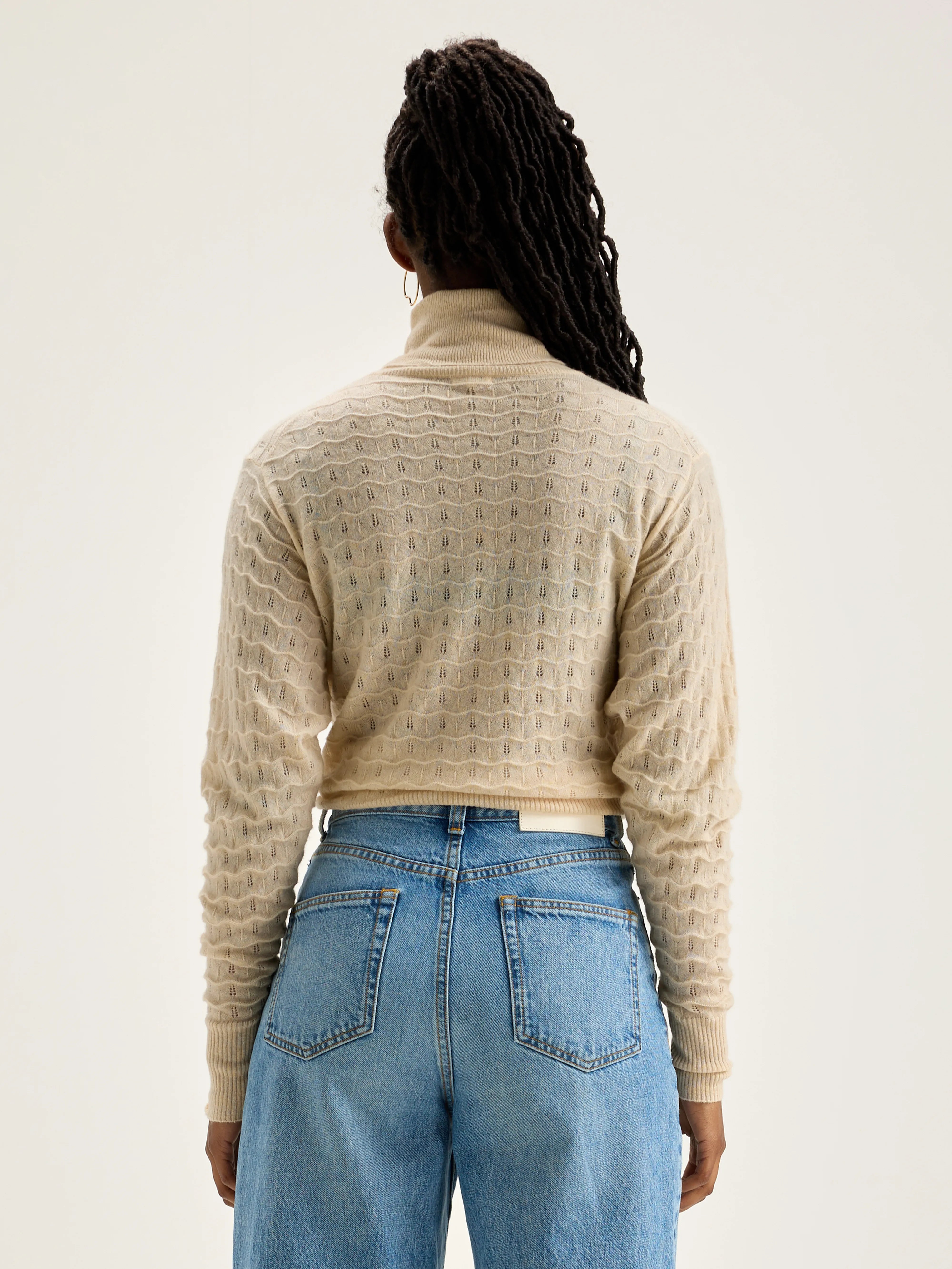 Run Turtleneck Sweater - Cream For Women | Bellerose