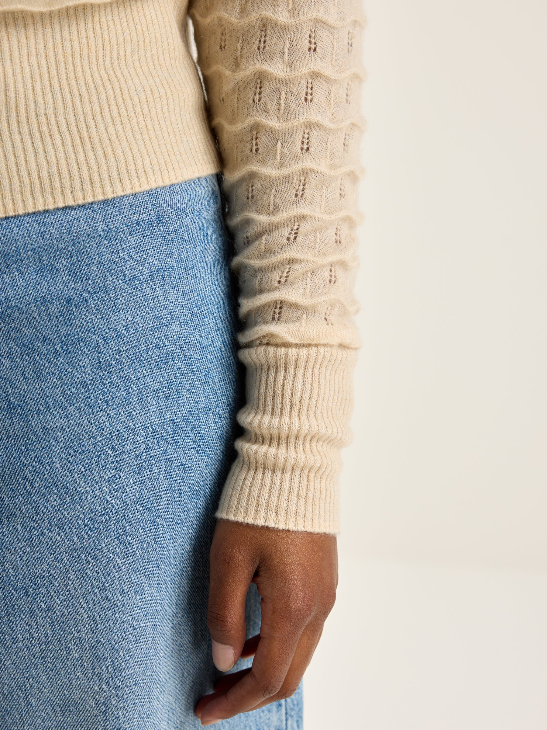 Run turtleneck sweater (242 / W / CREAM)