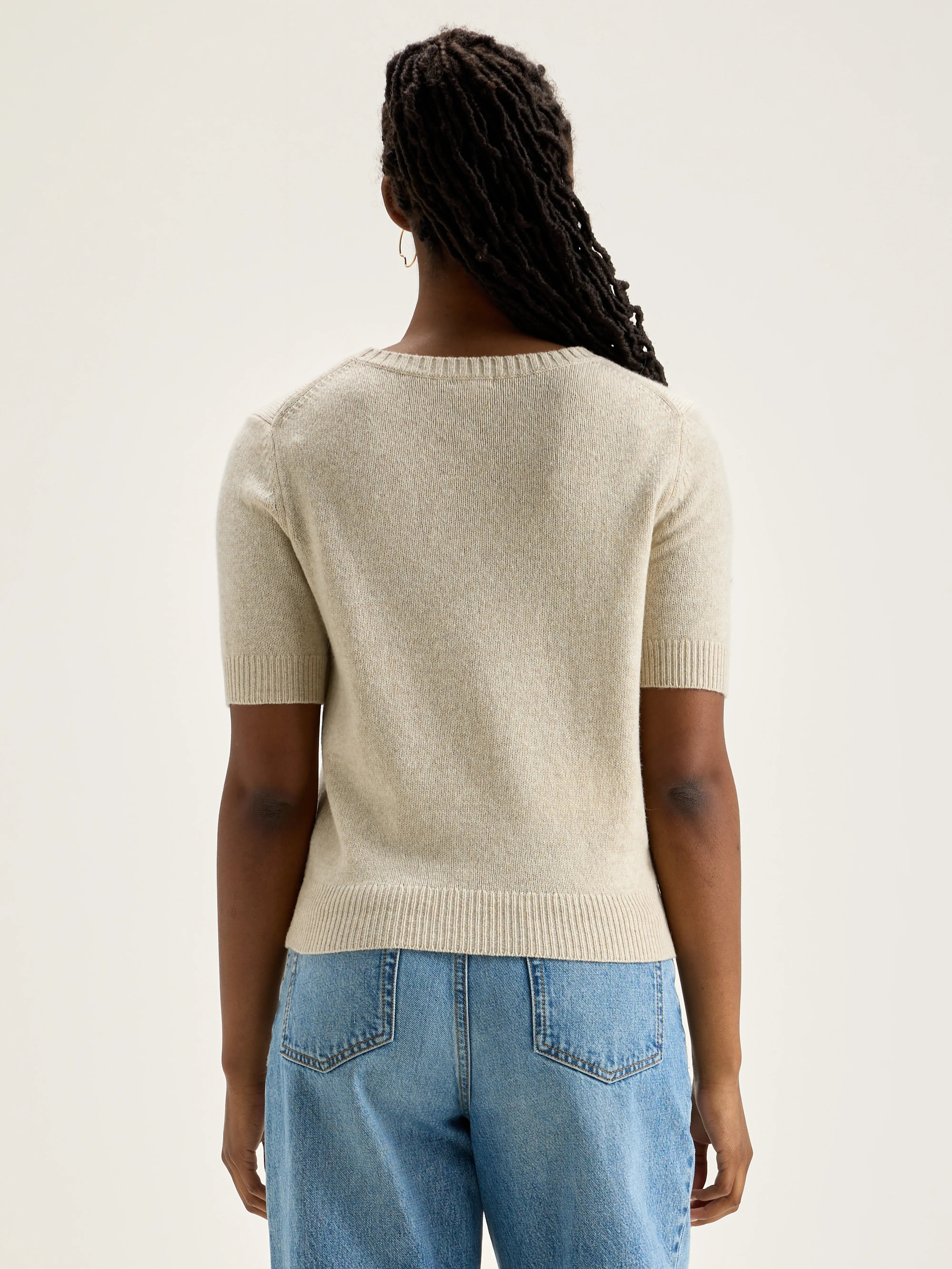 Pull À Manches Courtes Giwco - Sugarcane Pour Femme | Bellerose