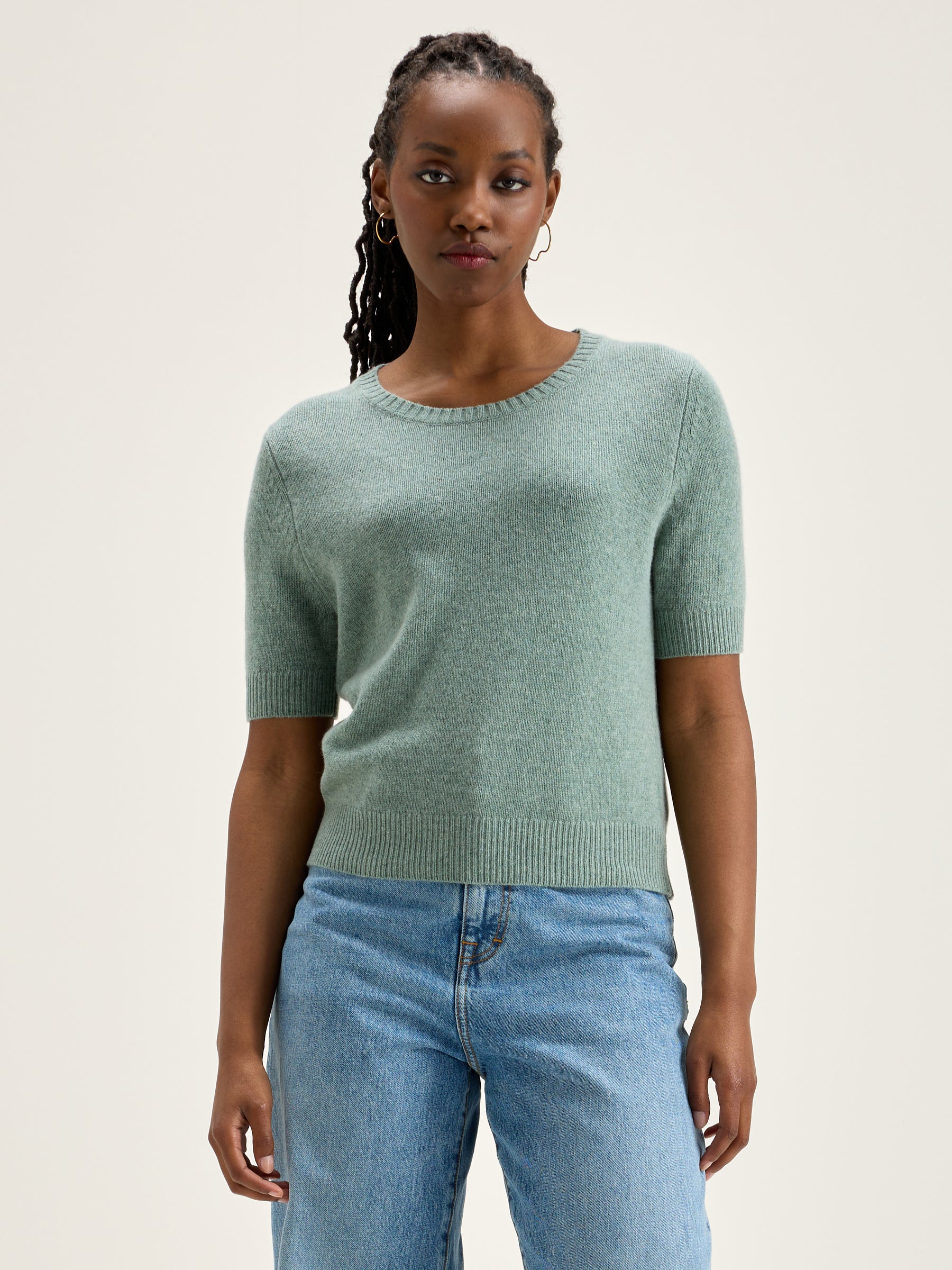 Giwco Short-sleeve Sweater - Rain blue For Women | Bellerose