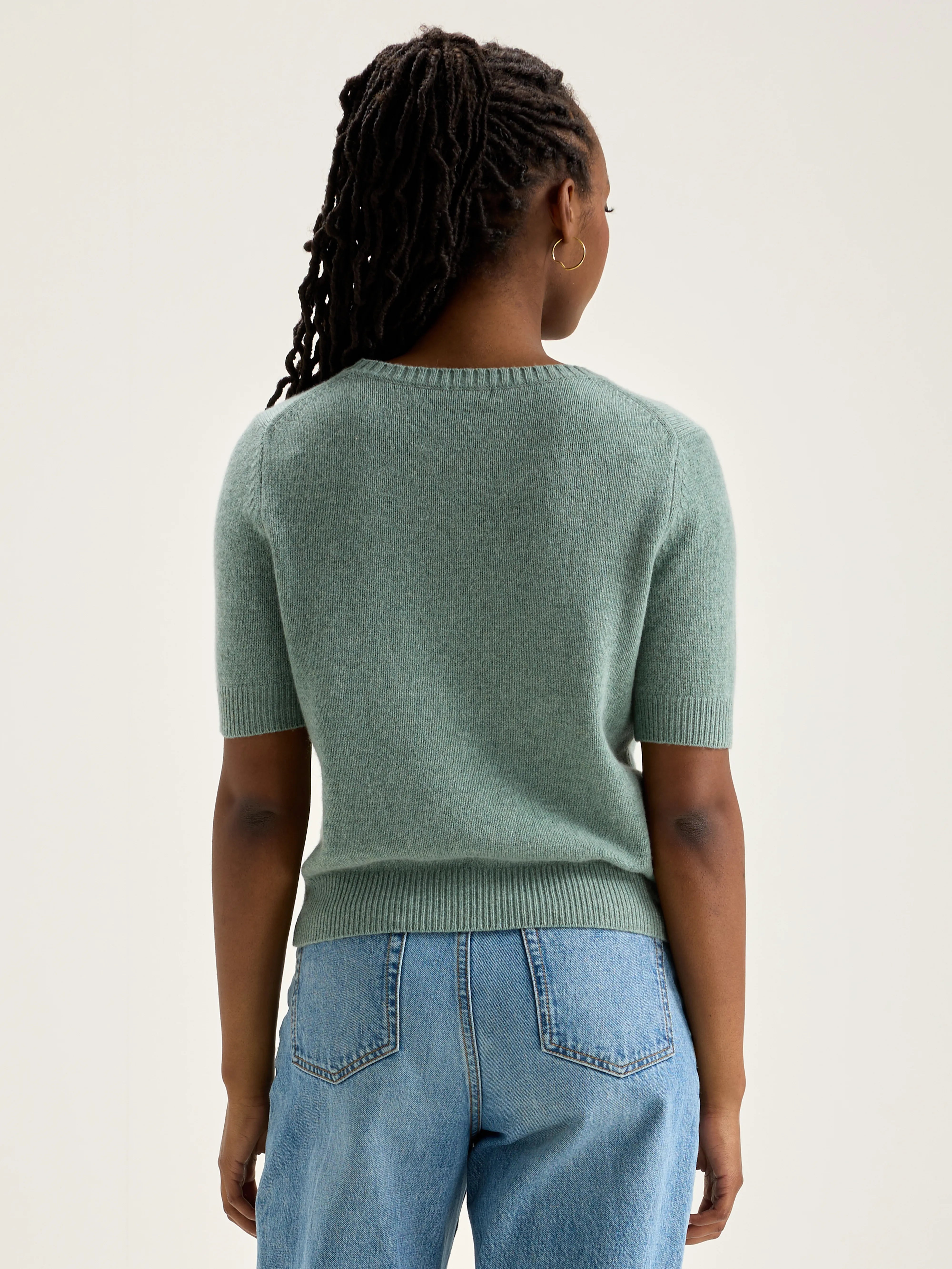 Giwco Short-sleeve Sweater - Rain blue For Women | Bellerose